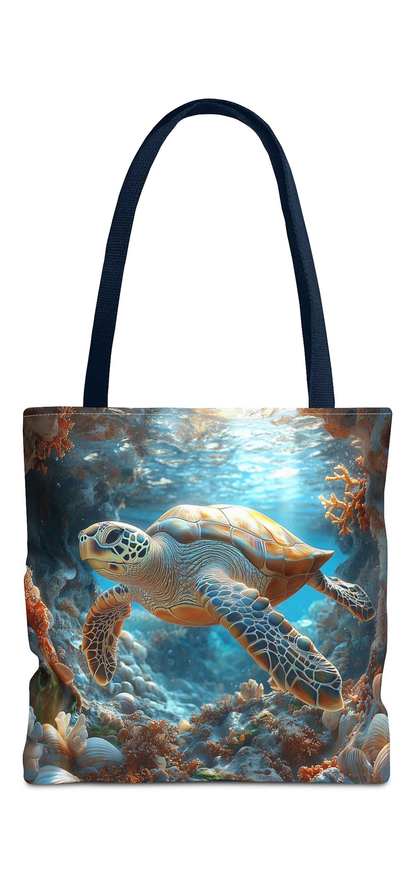 Ocean Explorer Turtle Tote Bag