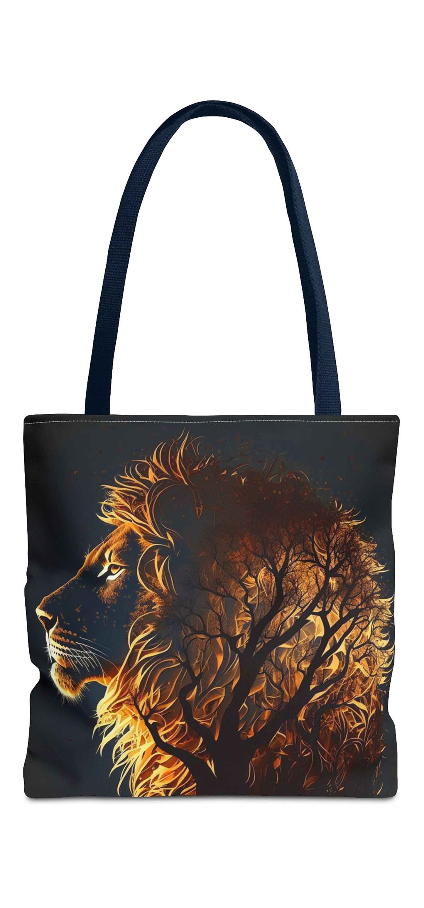 Tree of Strength Lion Tote Bag