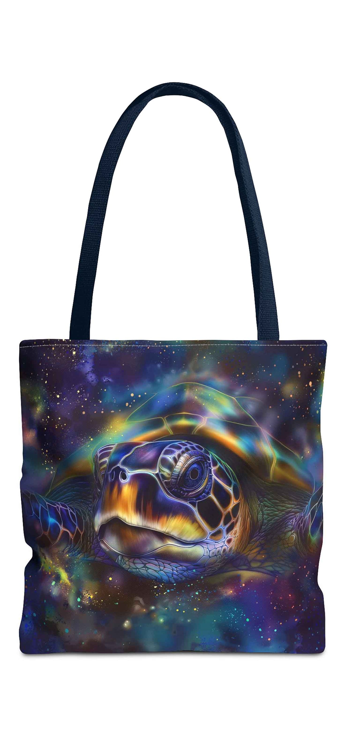Nebula Turtle Tote Bag