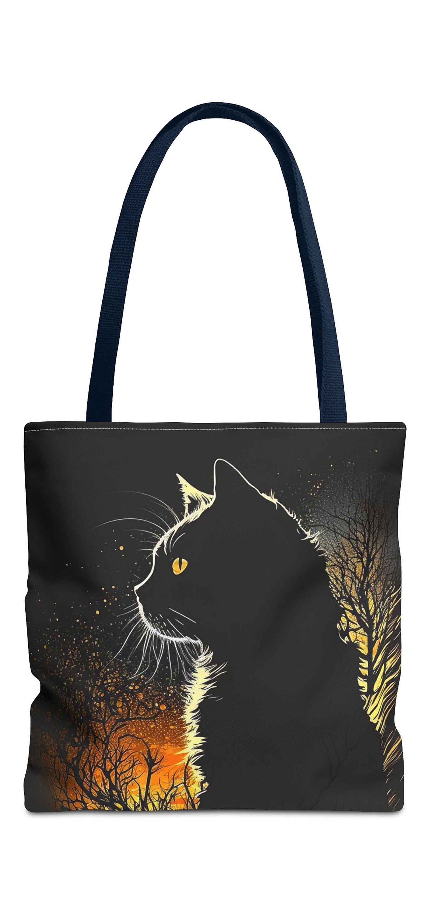 Nighttime Feline Tote Bag