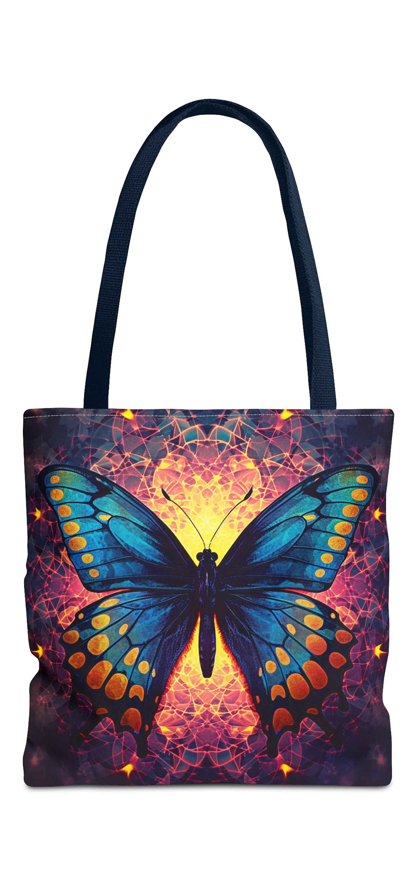 Magical Mandala Butterfly Tote Bag