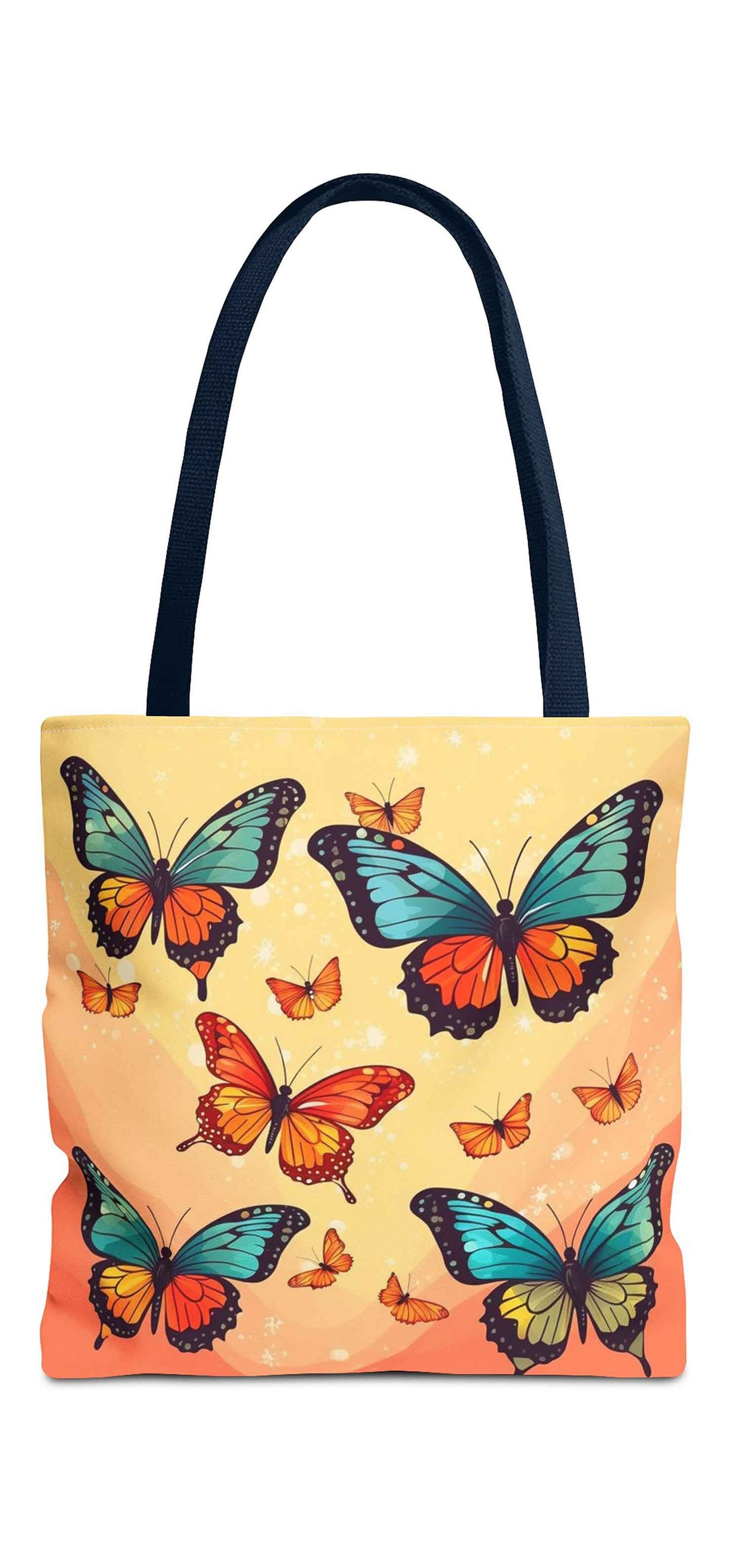 Radiant Wings Butterfly Tote Bag