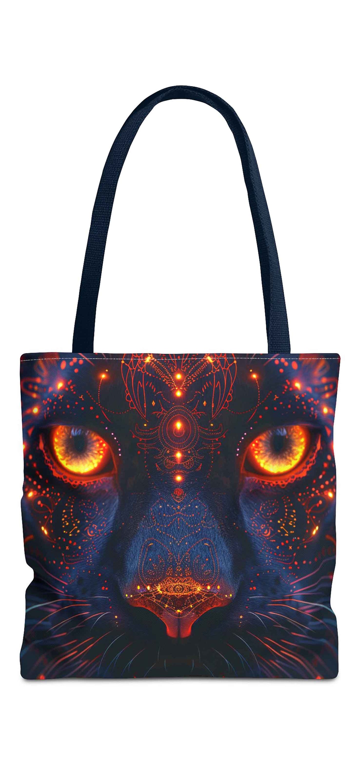 Inferno Gaze Cat Tote Bag