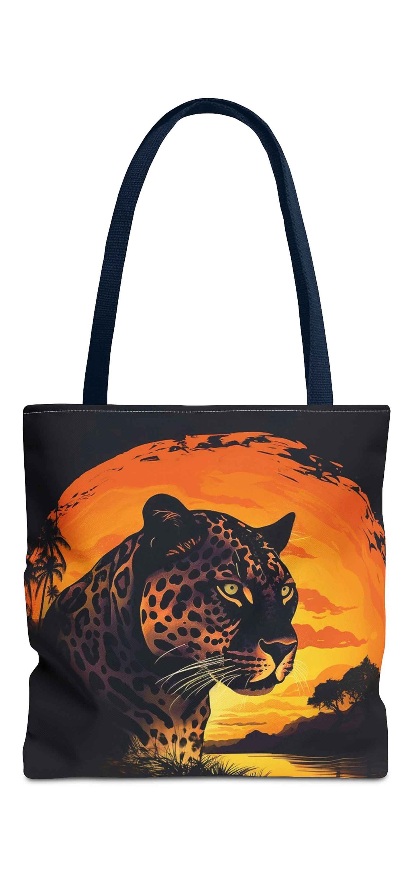 Sunset Stare Jaguar Tote Bag