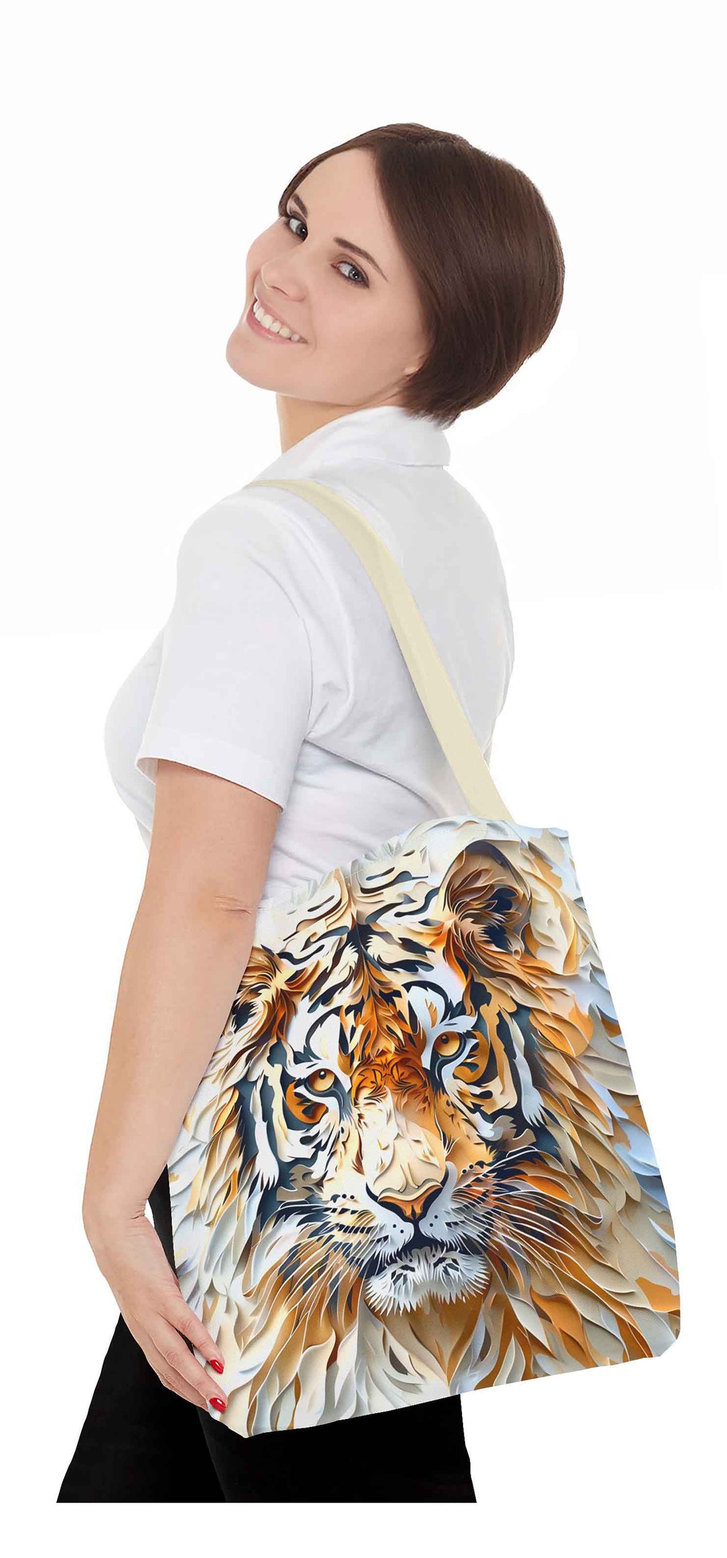 Intricate Tiger Art Tote Bag