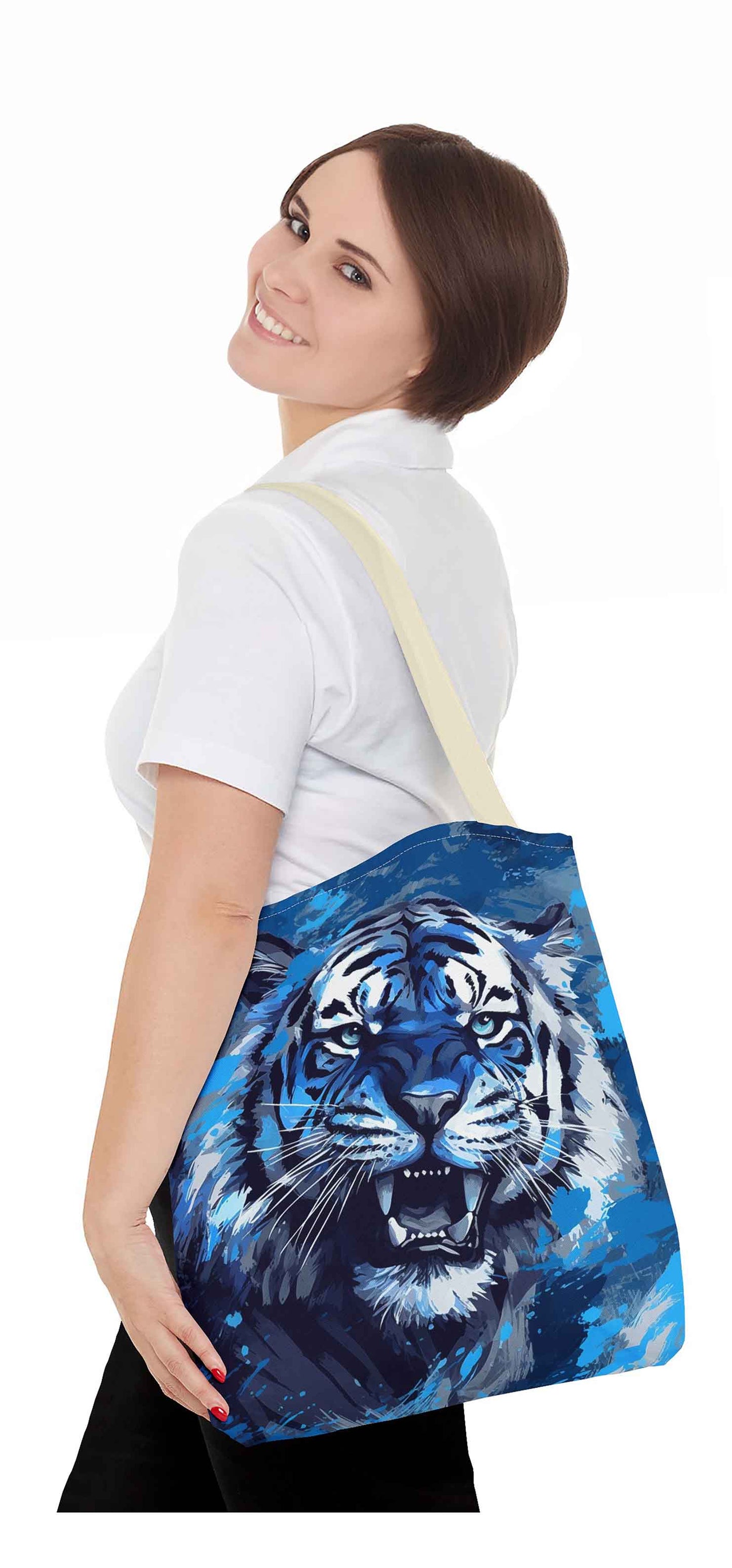 Blizzard Beast Tiger Tote Bag