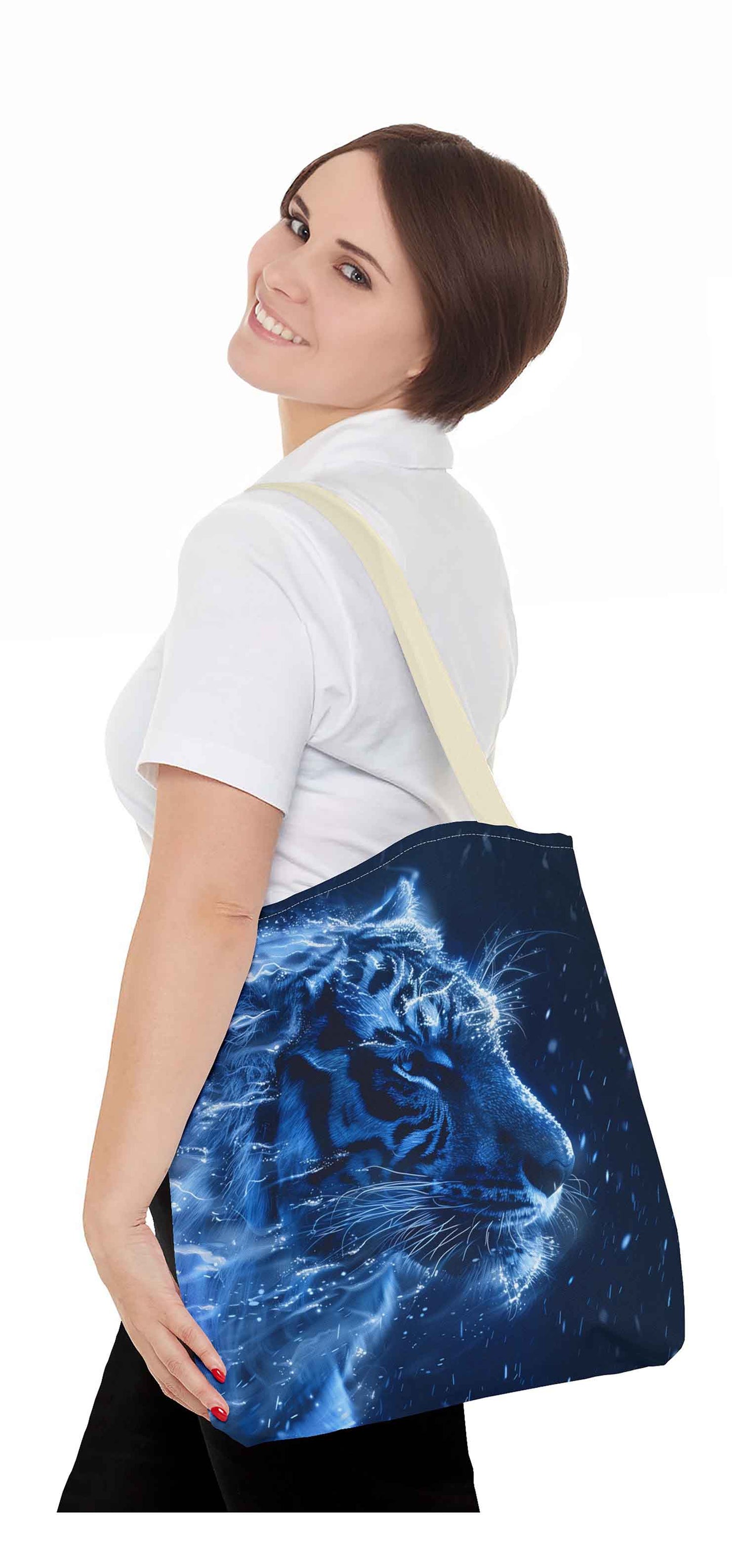 Luminescent Tiger Tote Bag