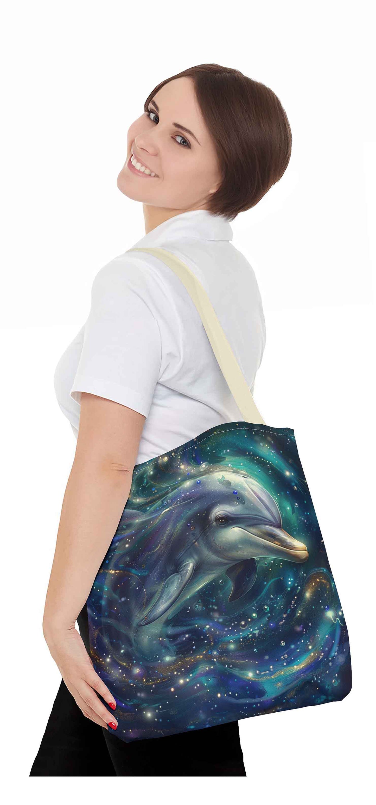 Celestial Dolphin Dance Tote Bag