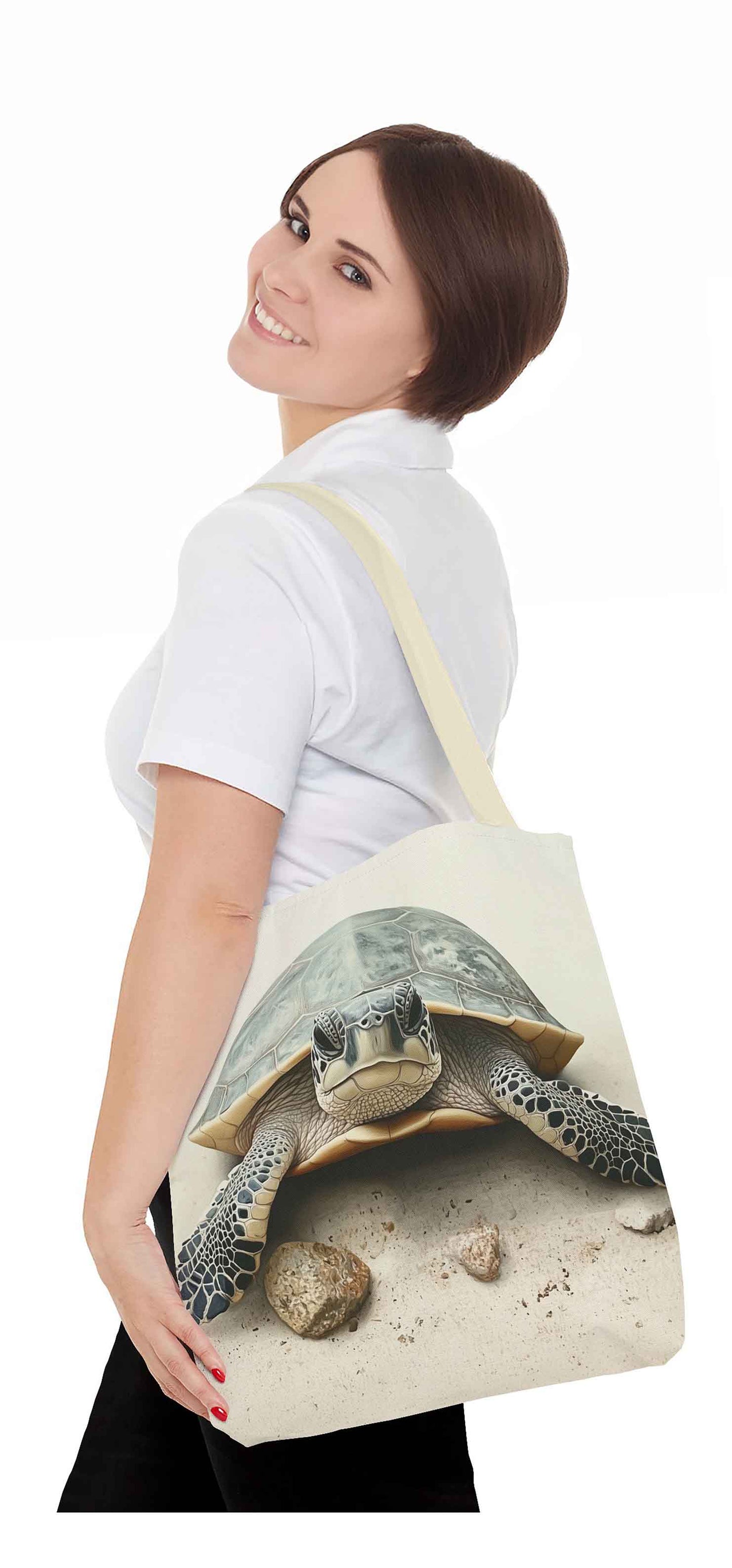 Sandy Stroll Turtle Tote Bag