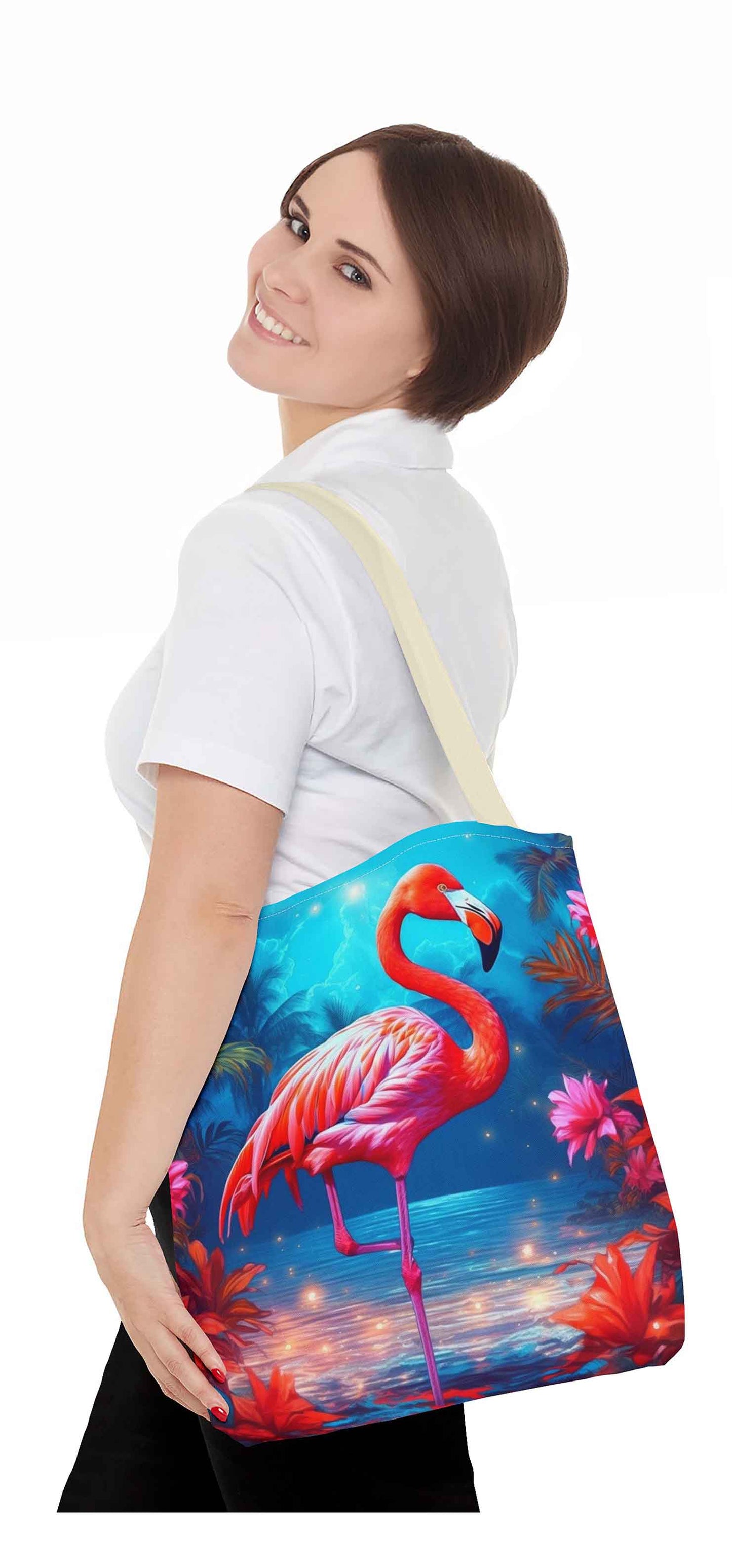 Tropical Flamingo Tote Bag