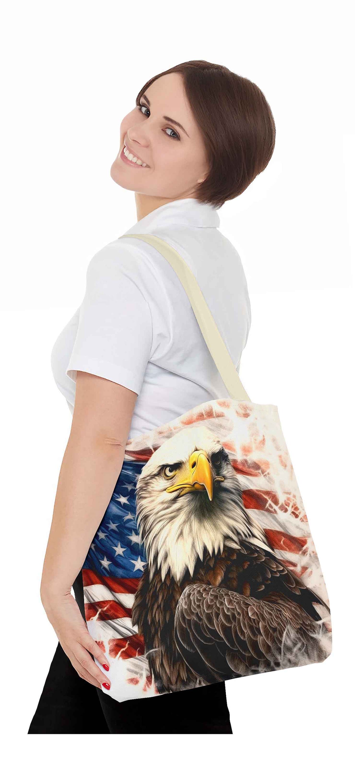 Old Glory Eagle Tote Bag