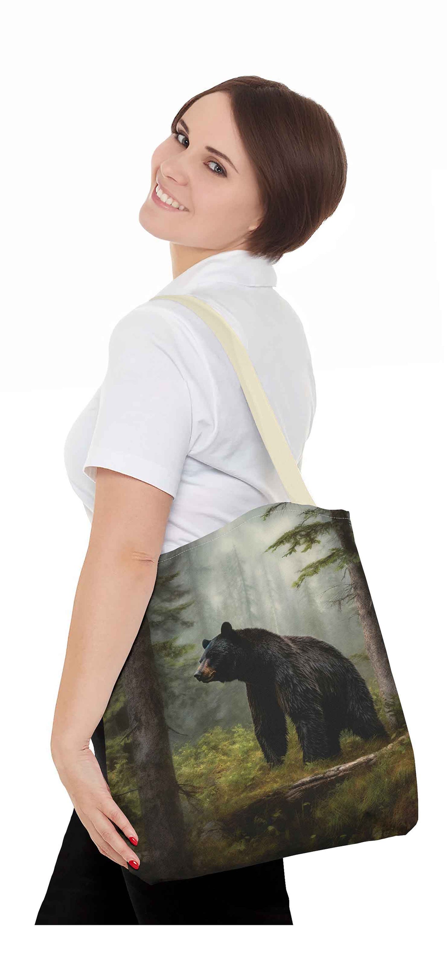 Wildwood Black Bear Tote Bag