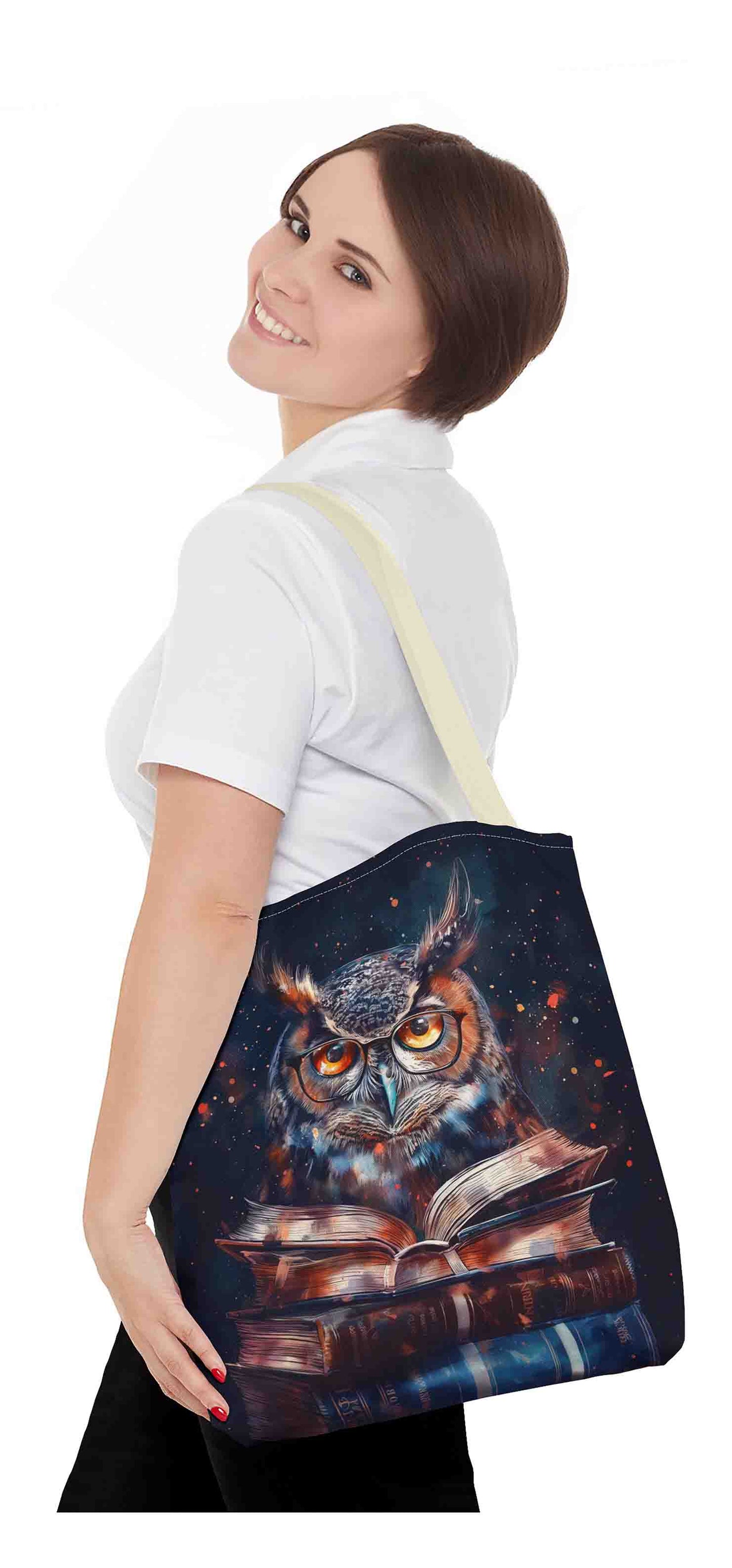 Scholarly Owl Tote Bag