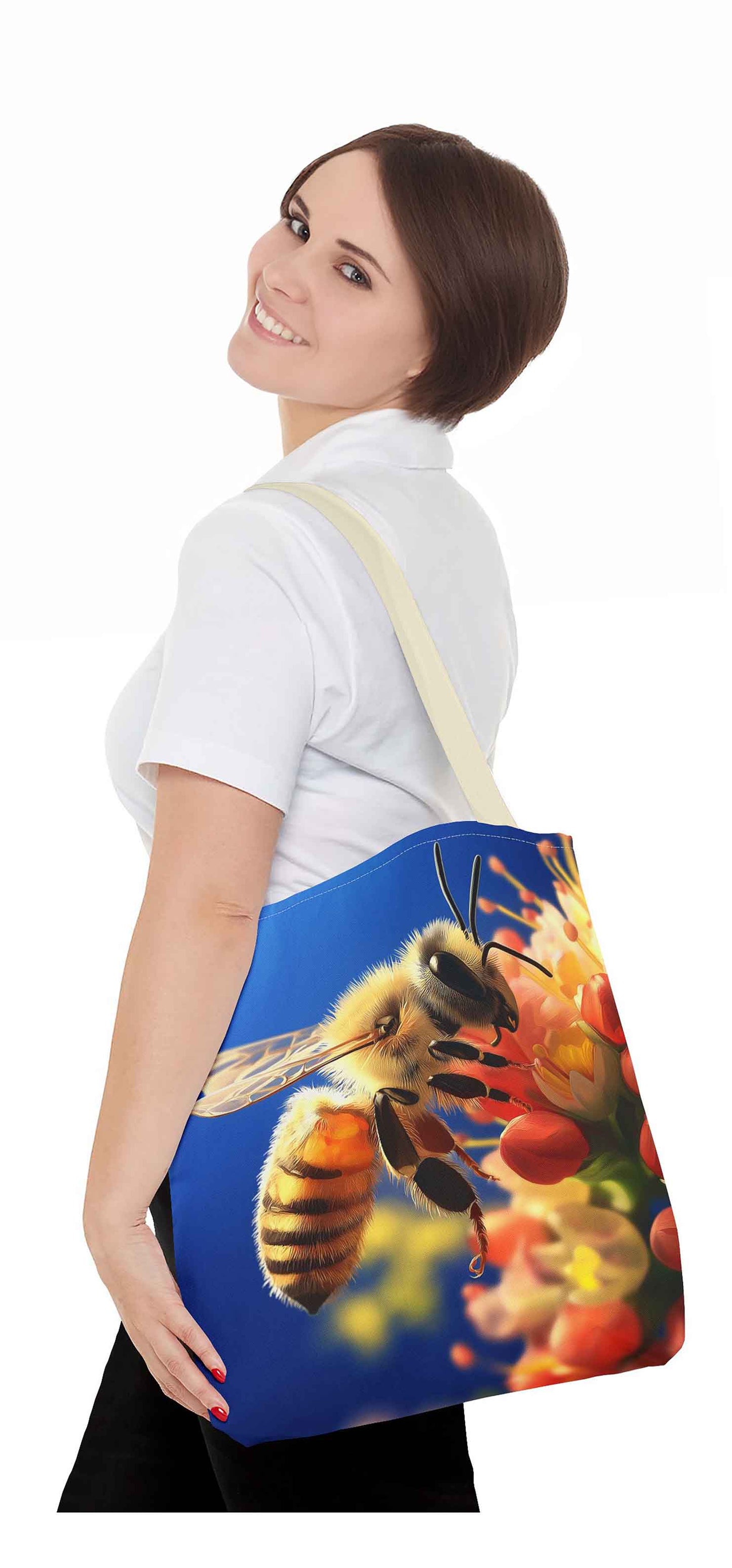 Golden Harvest Bee Tote Bag