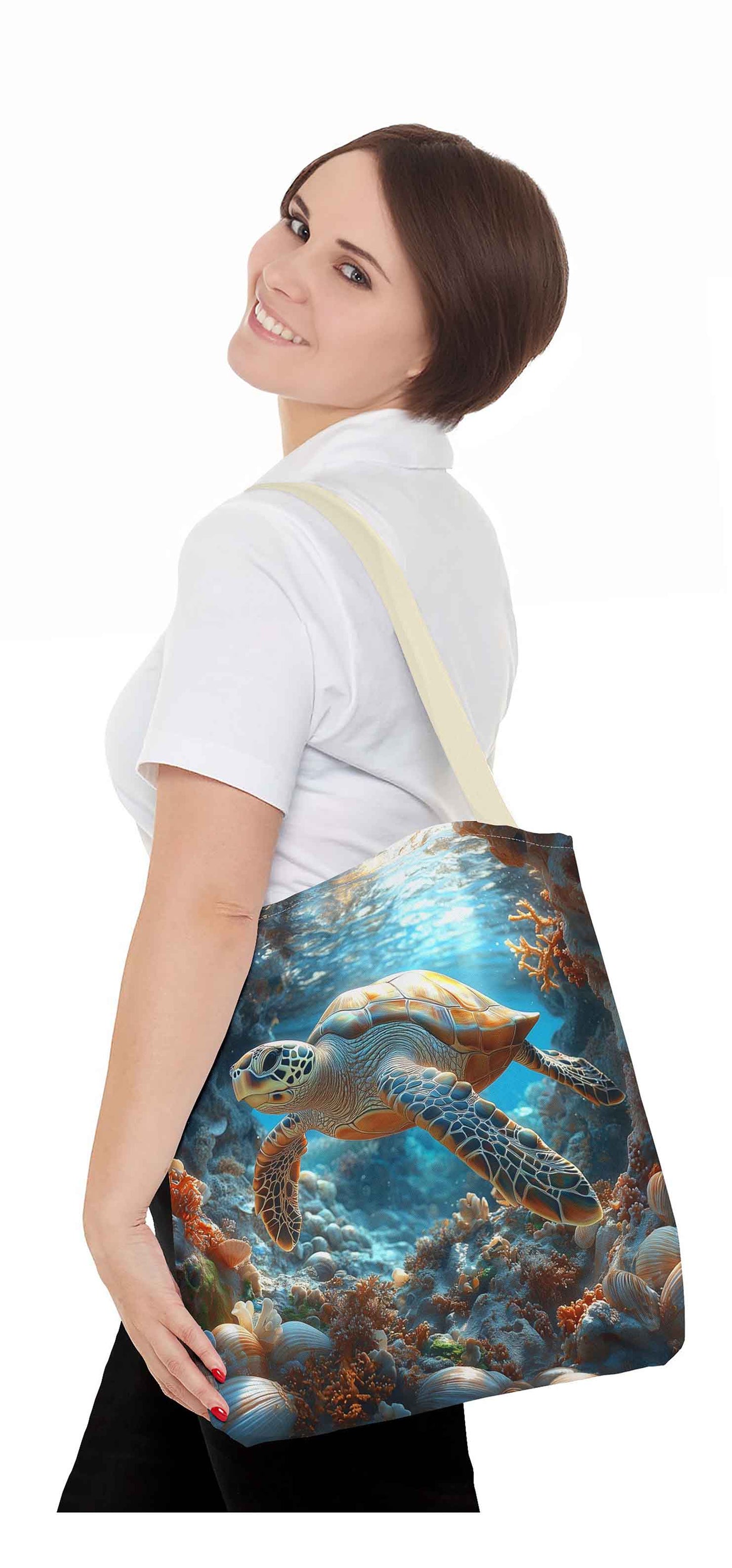 Ocean Explorer Turtle Tote Bag