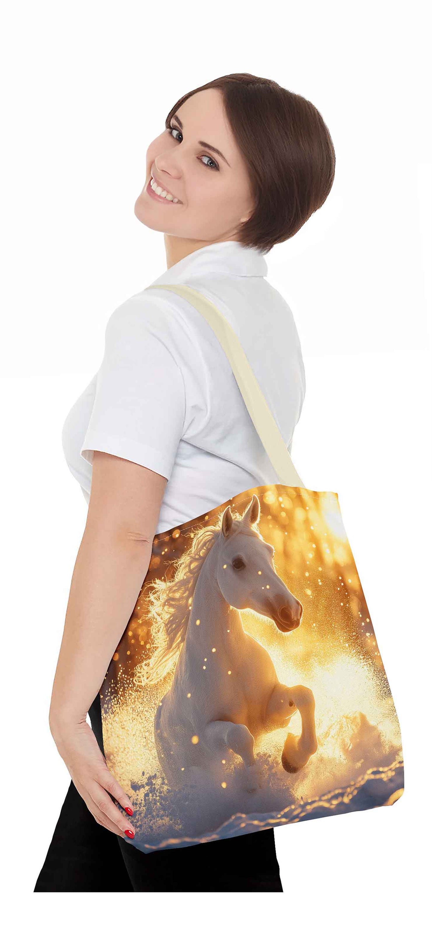 Golden Dawn Galloping Tote Bag