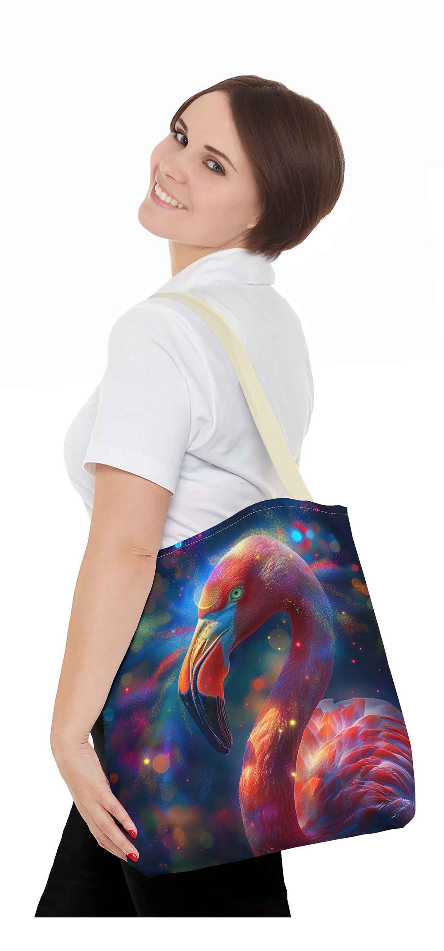 Vibrant Flamingo Fantasy Tote Bag