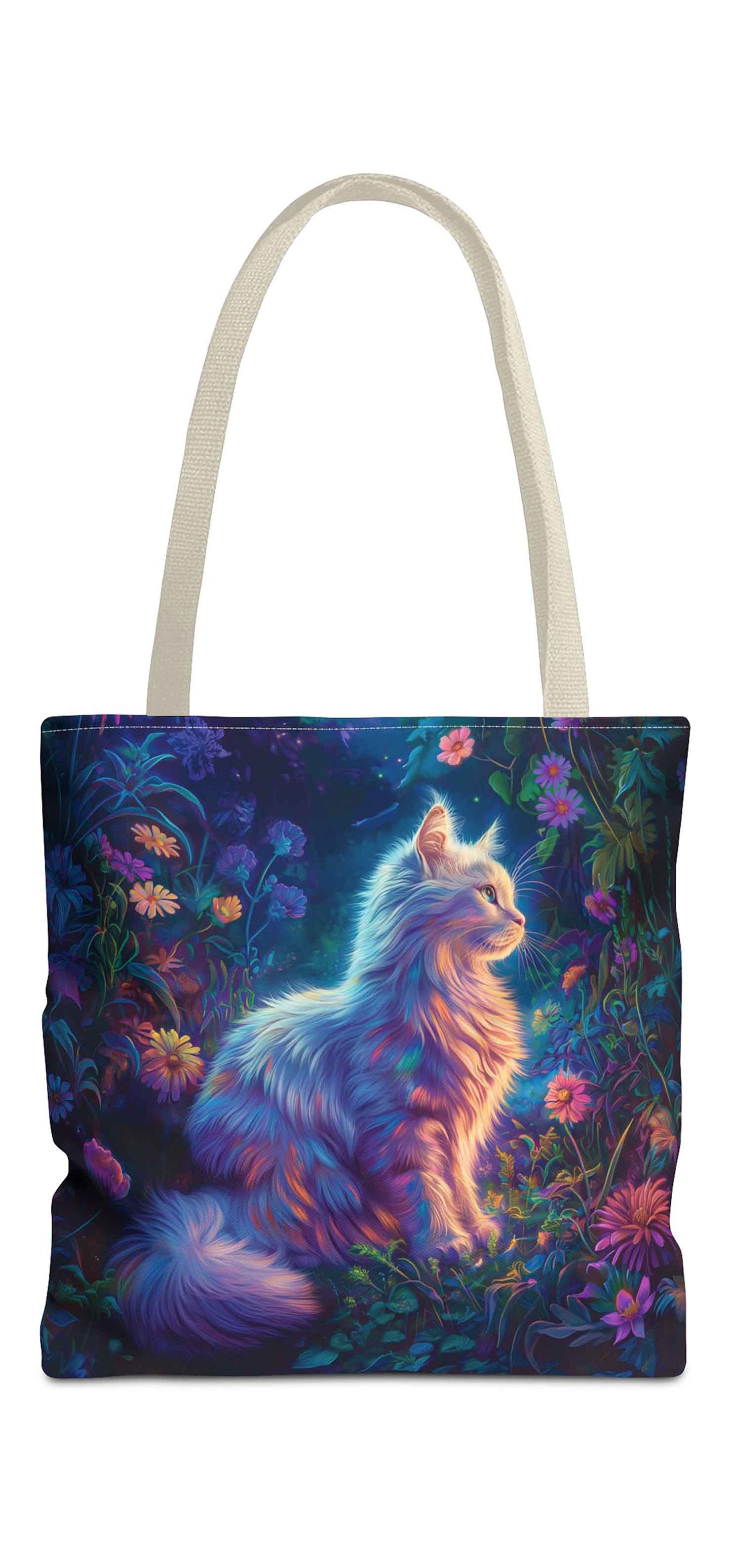 Enchanted Garden Cat Tote Bag
