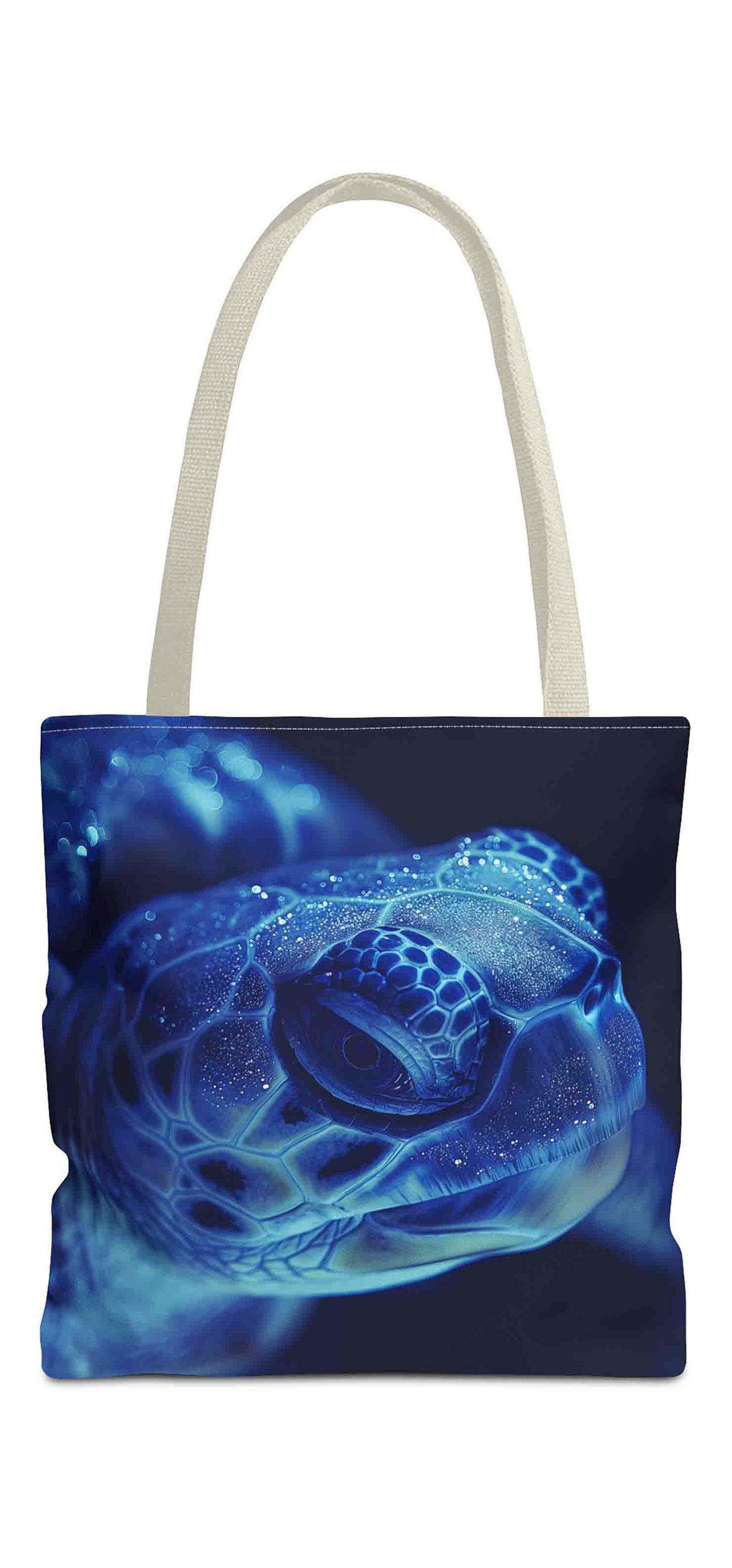 Mystic Blue Turtle Tote Bag