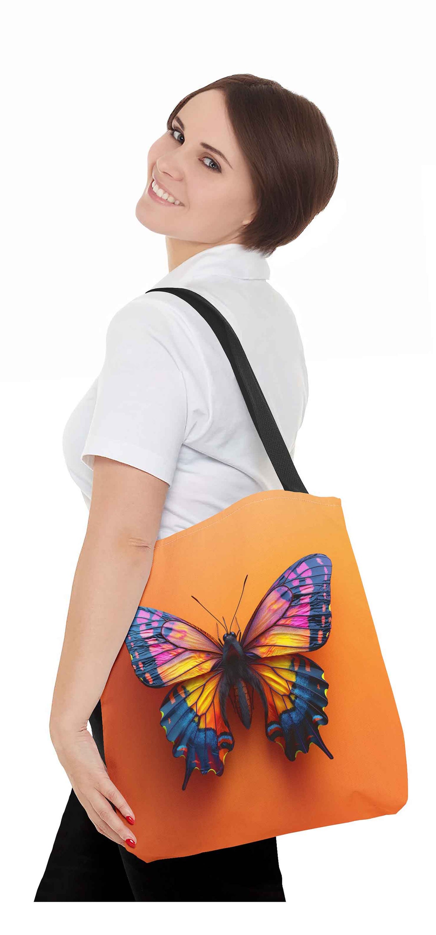 Sunset Monarch Butterfly Tote Bag