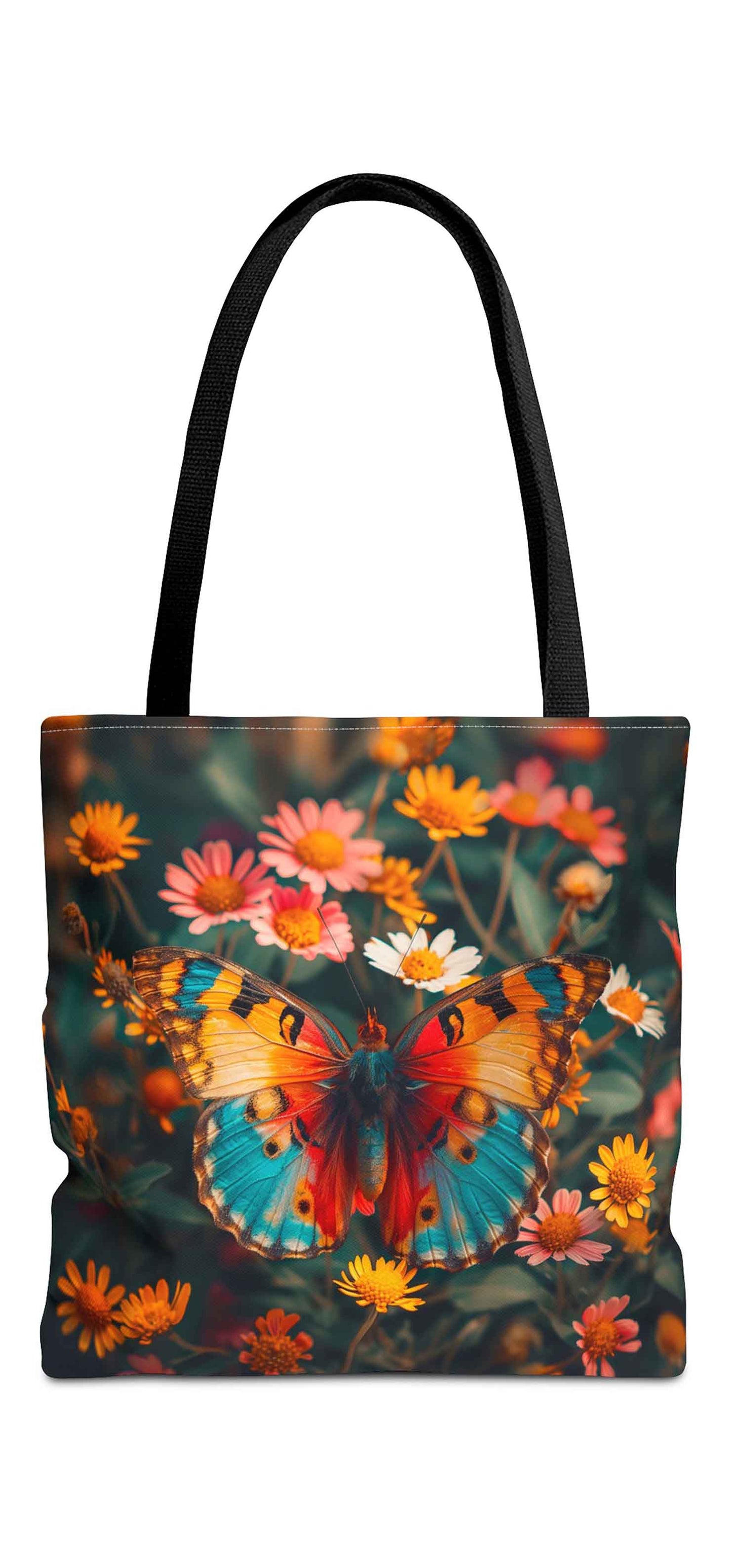 Meadow Bloom Butterfly Tote Bag