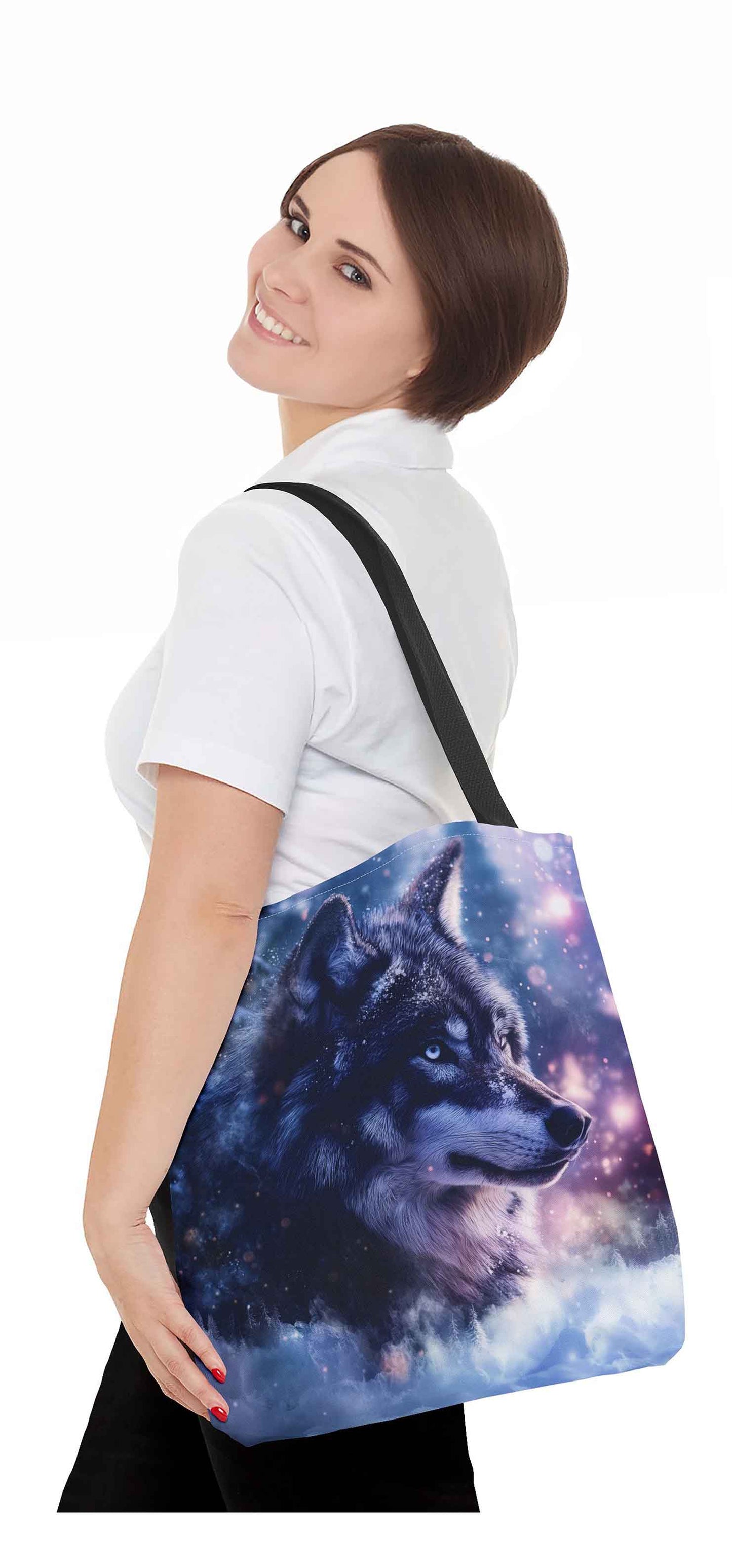 Frosted Wolf Tote Bag