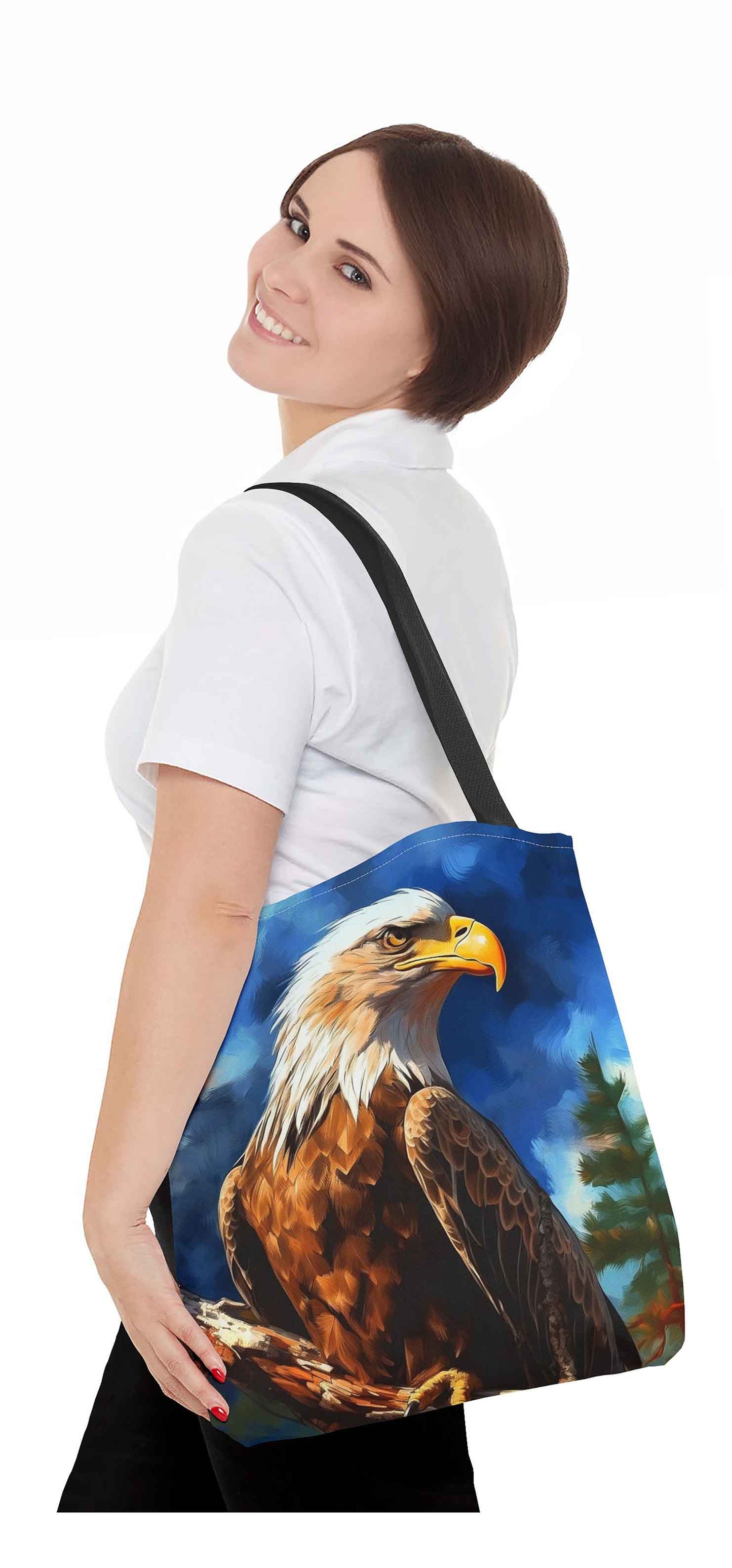 Surreal Stare Eagle Tote Bag