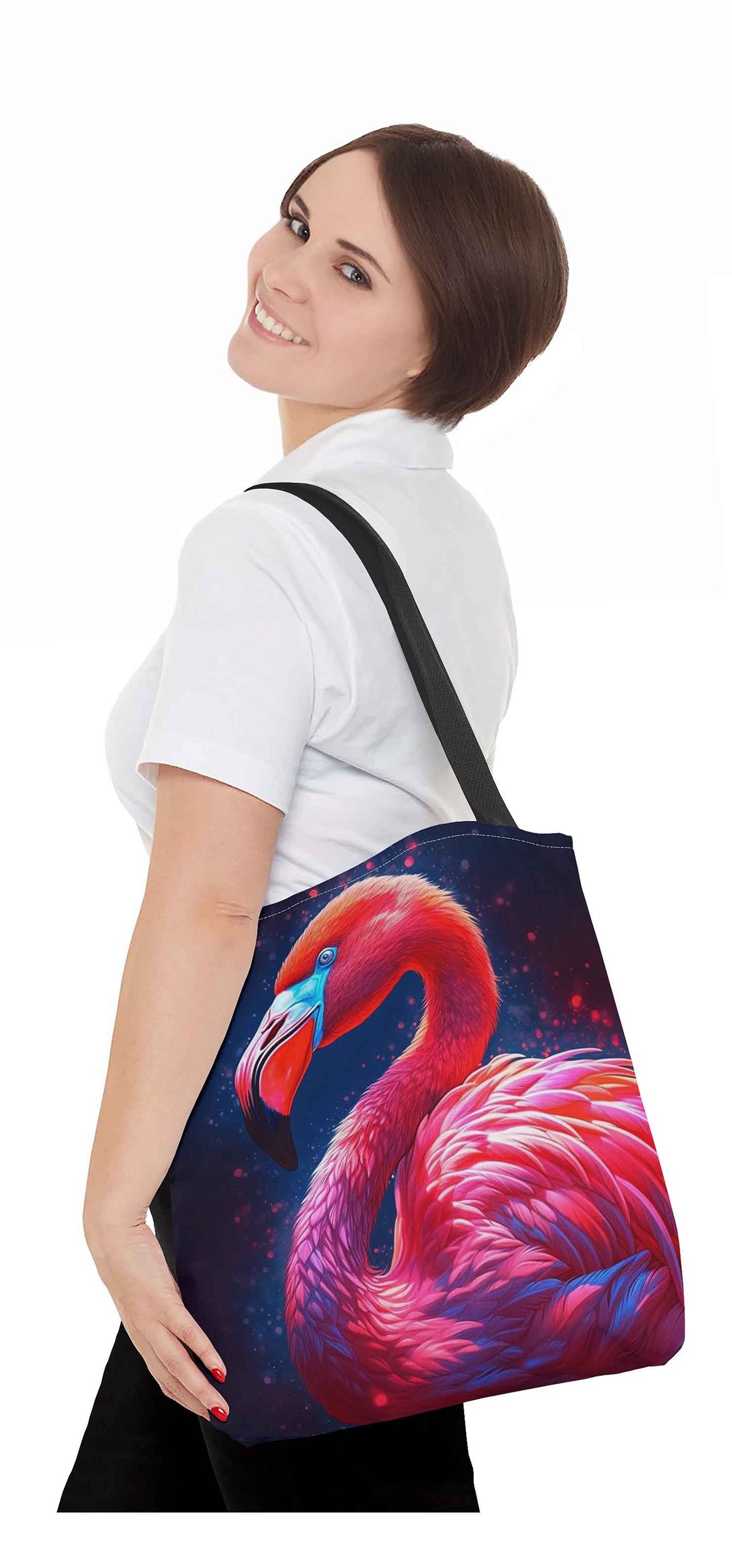 Luminous Elegance Flamingo Tote Bag