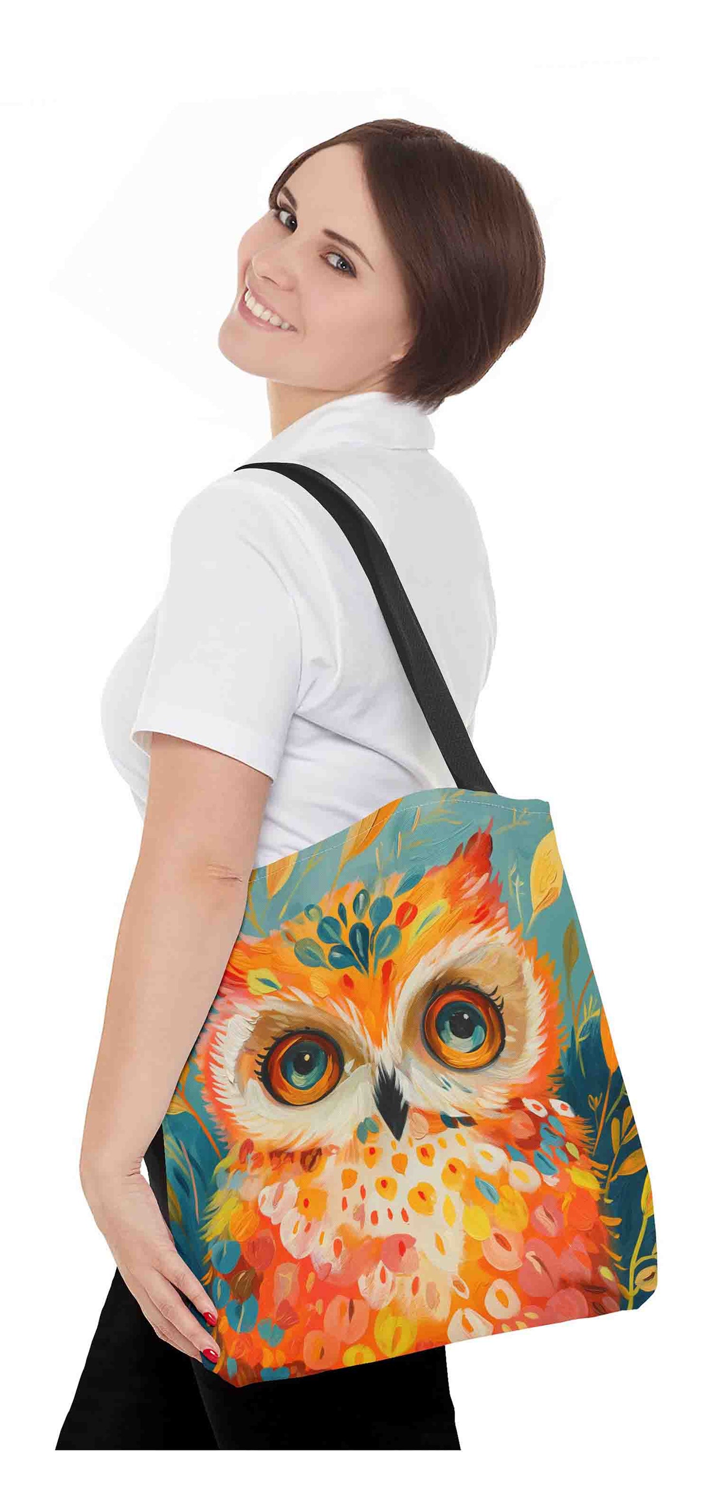 Wisdom Whimsy Owl Tote Bag