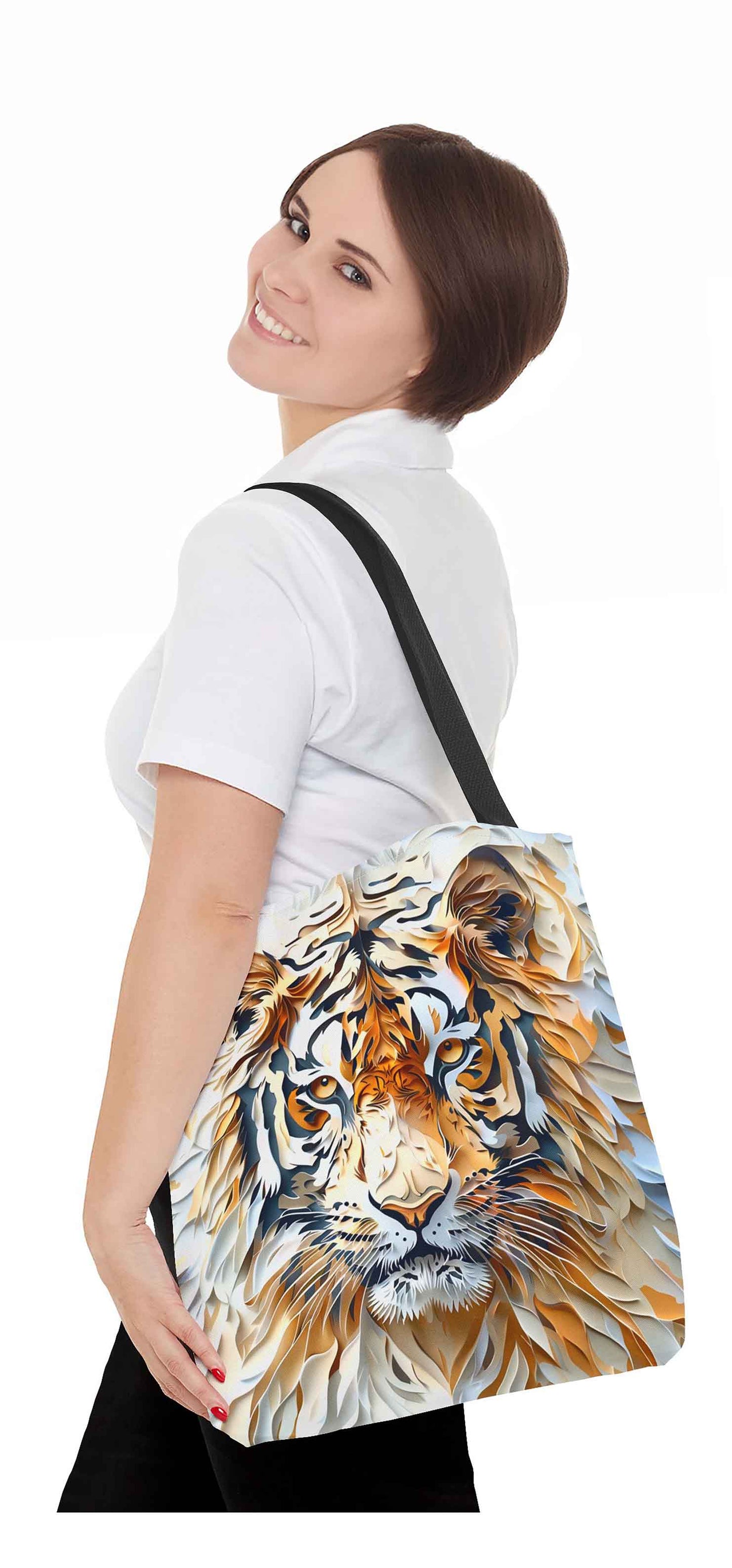 Intricate Tiger Art Tote Bag
