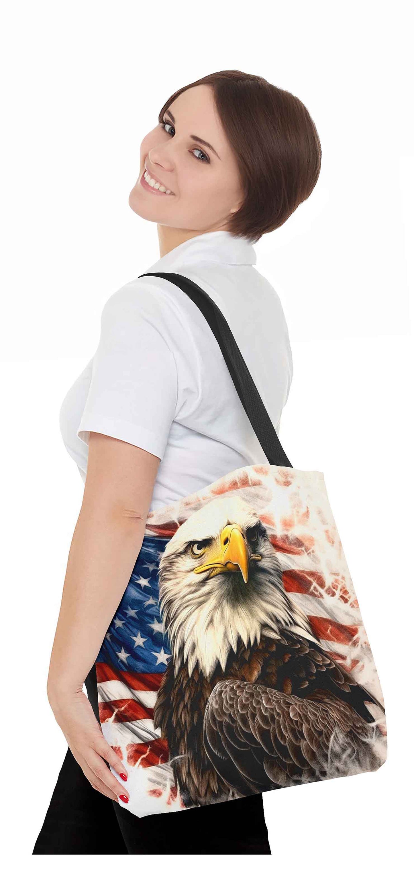 Old Glory Eagle Tote Bag