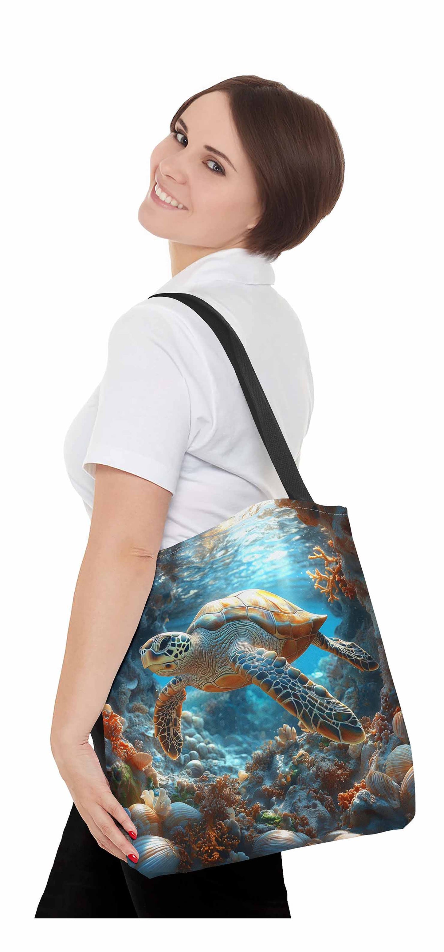 Ocean Explorer Turtle Tote Bag
