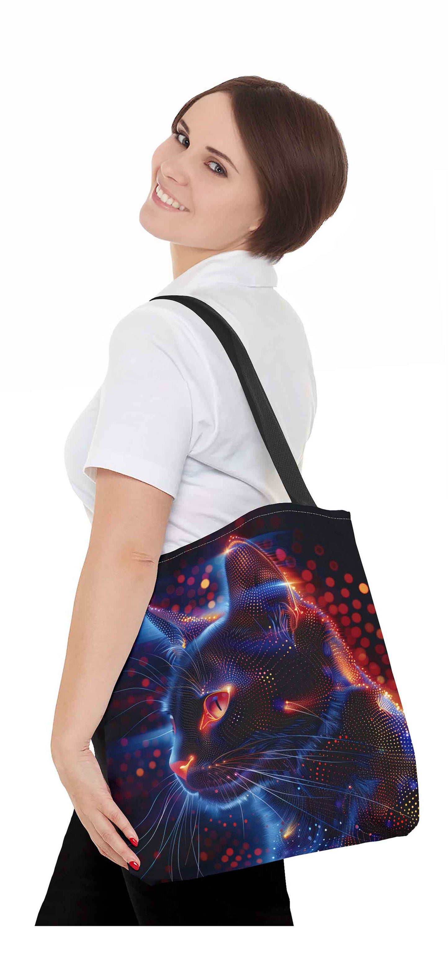 Cyber Vision Cat Tote Bag