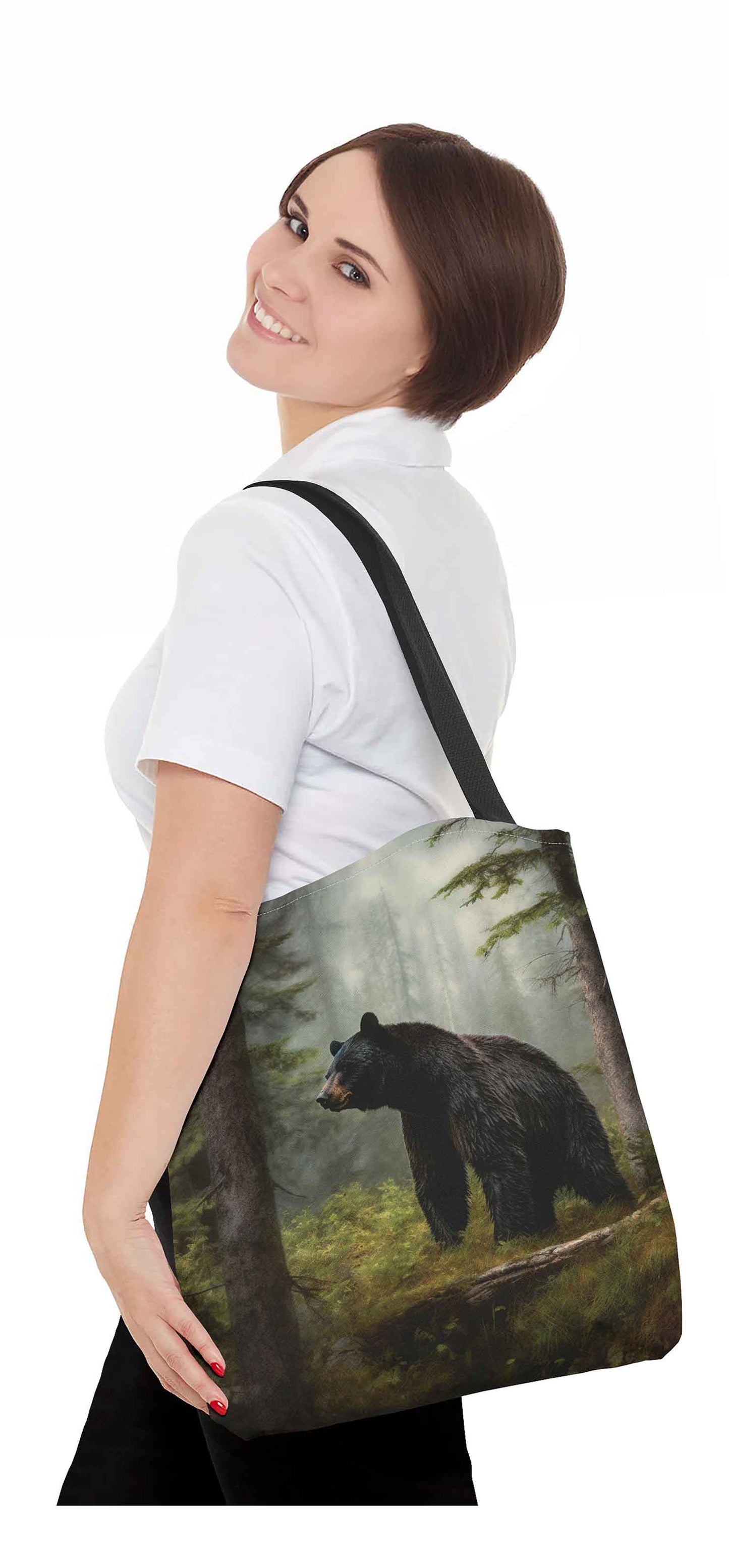 Wildwood Black Bear Tote Bag