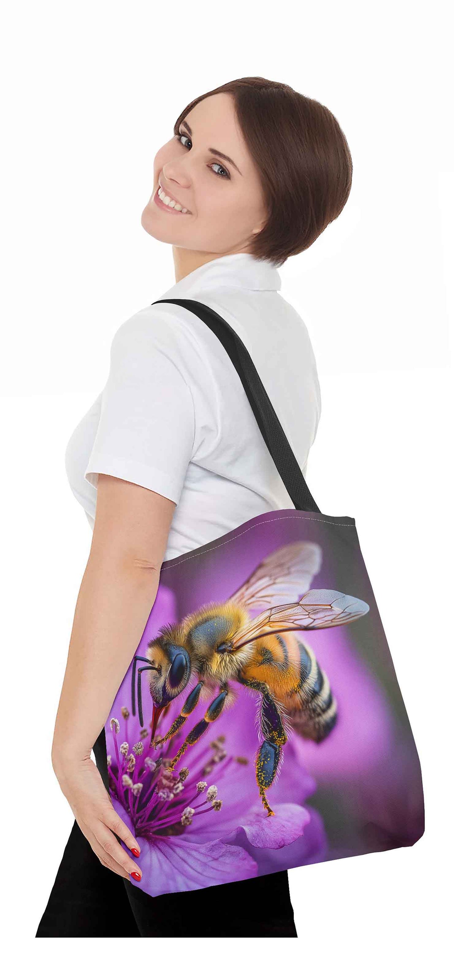 Blooming Bee Tote Bag