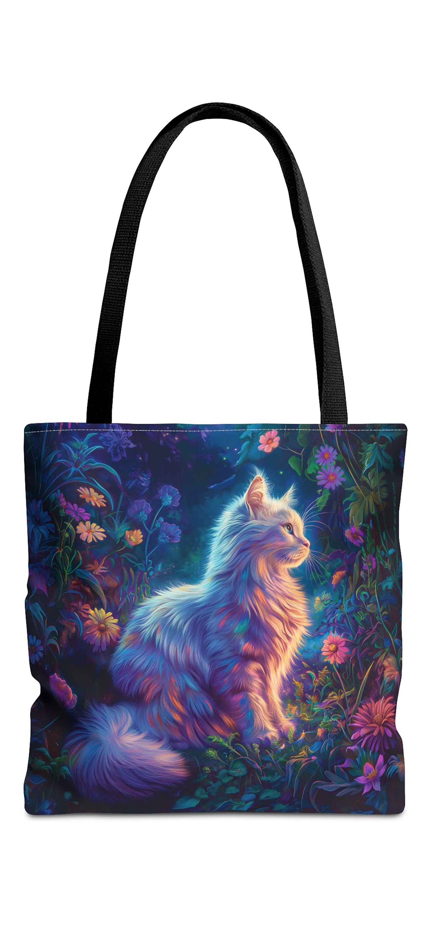 Enchanted Garden Cat Tote Bag