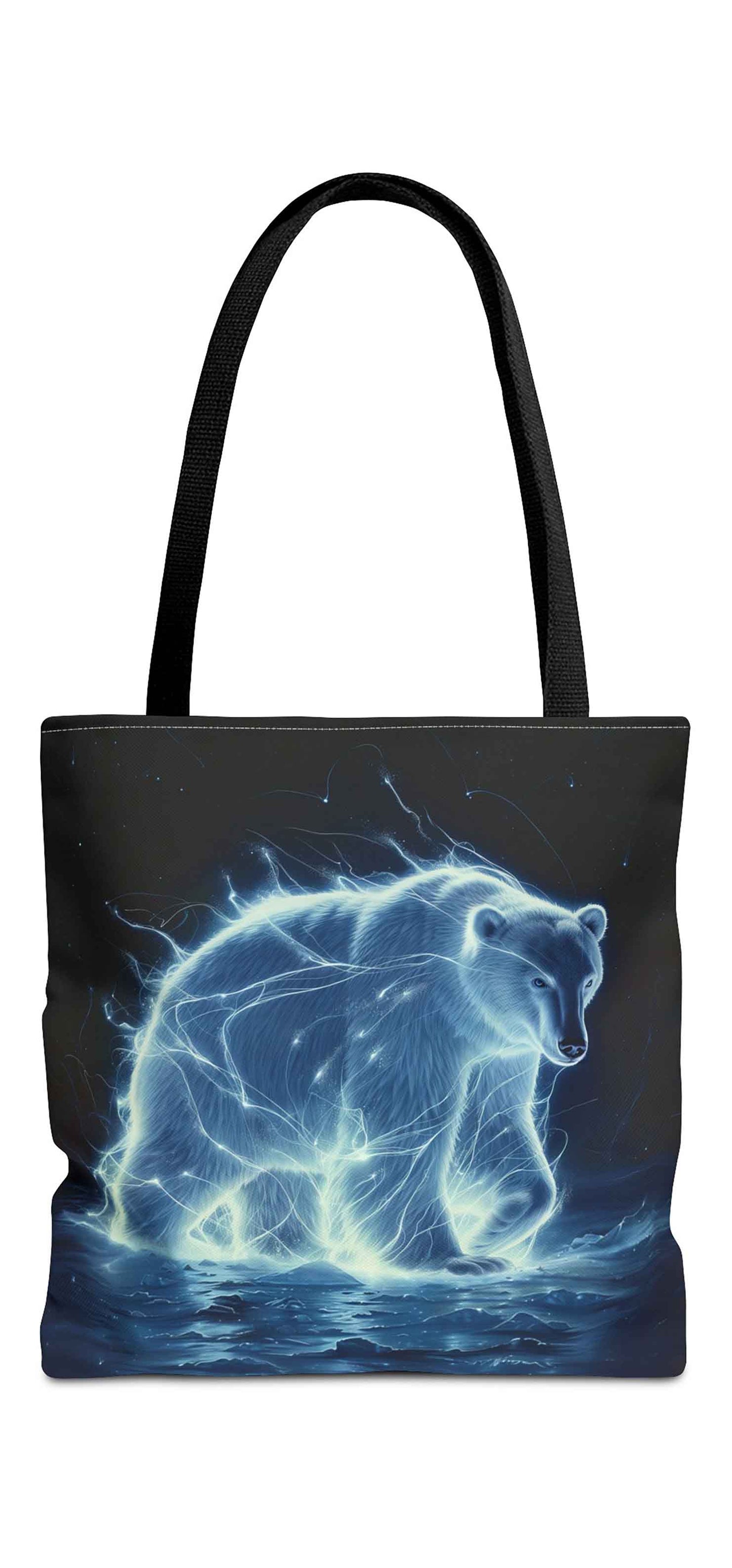Luminous Polar Bear Tote Bag