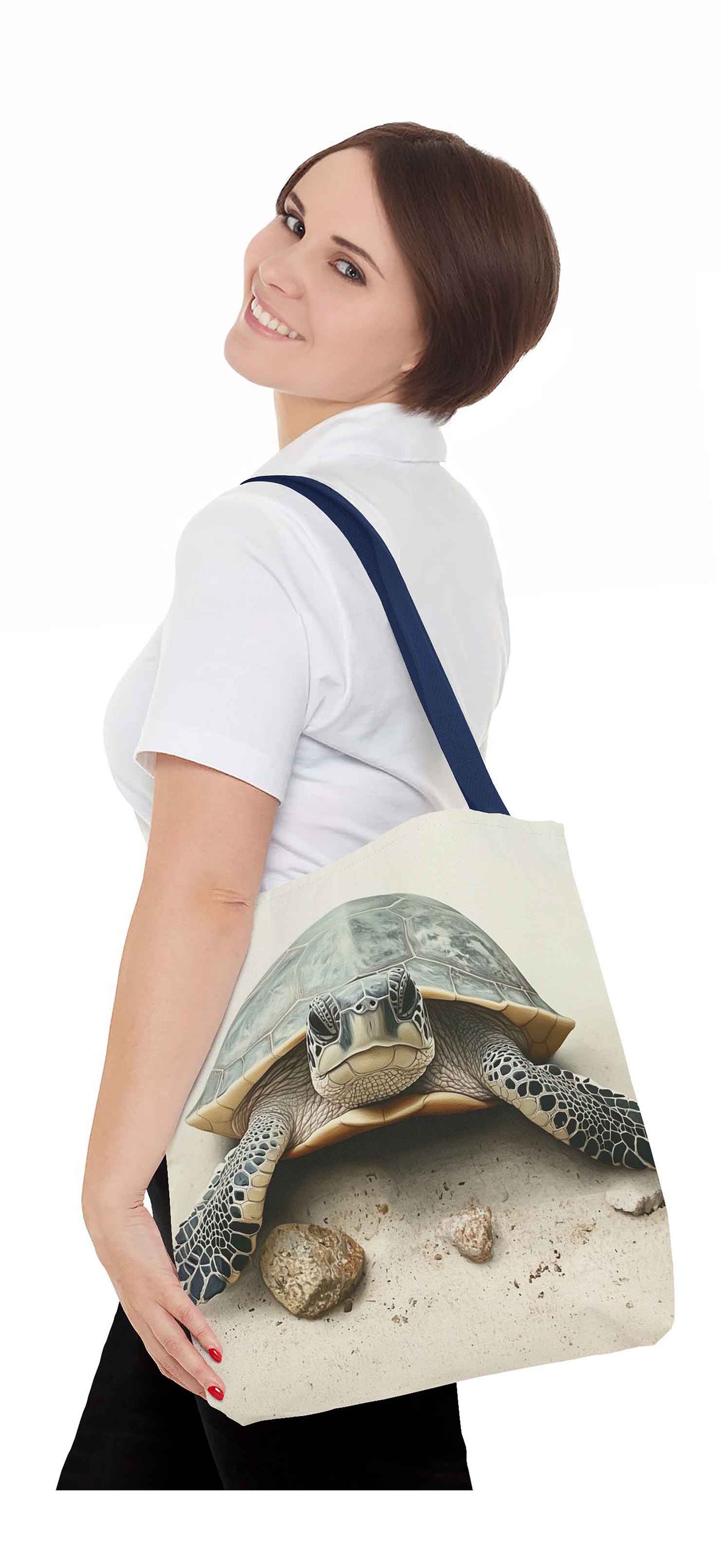 Sandy Stroll Turtle Tote Bag