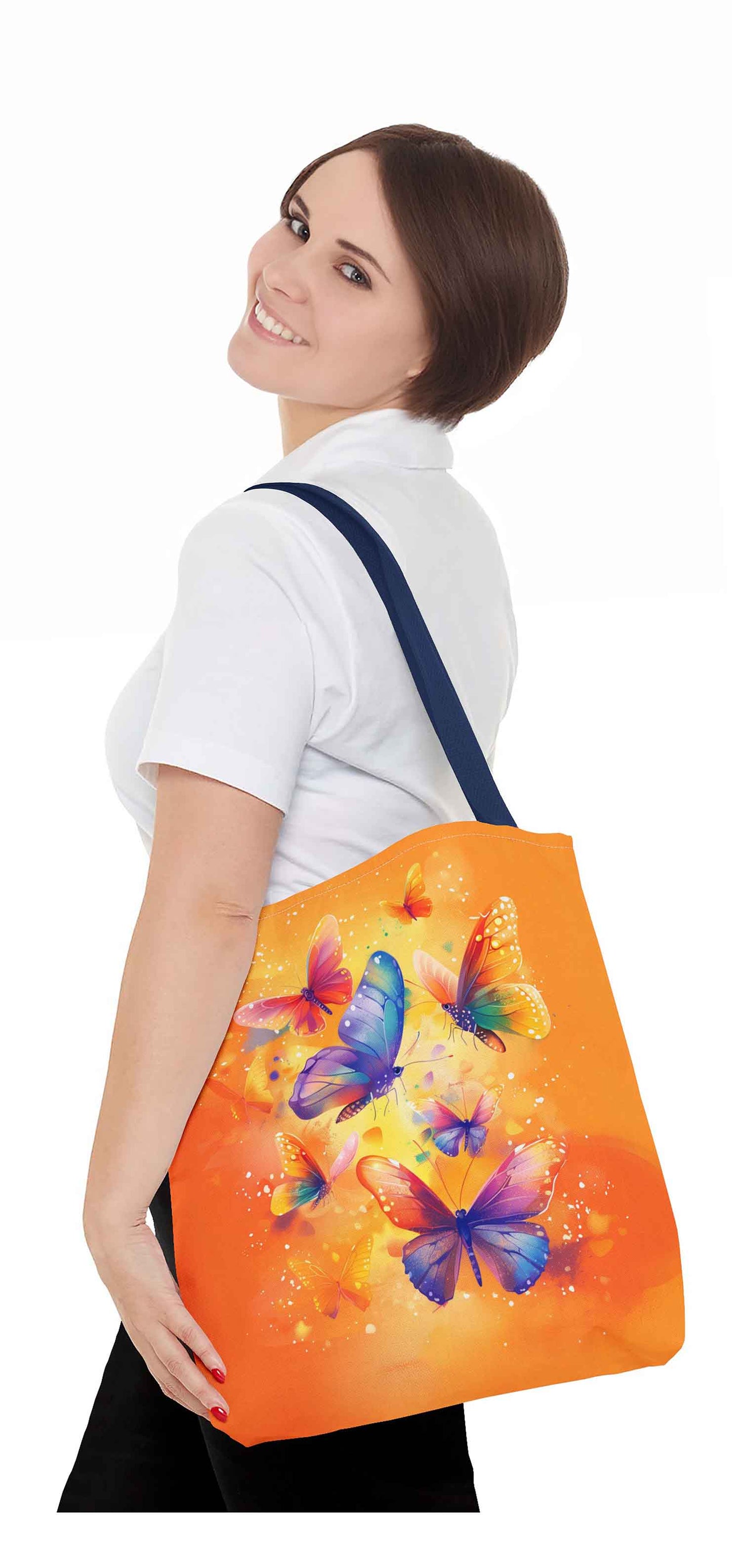 Sunset Flight Butterfly Tote Bag