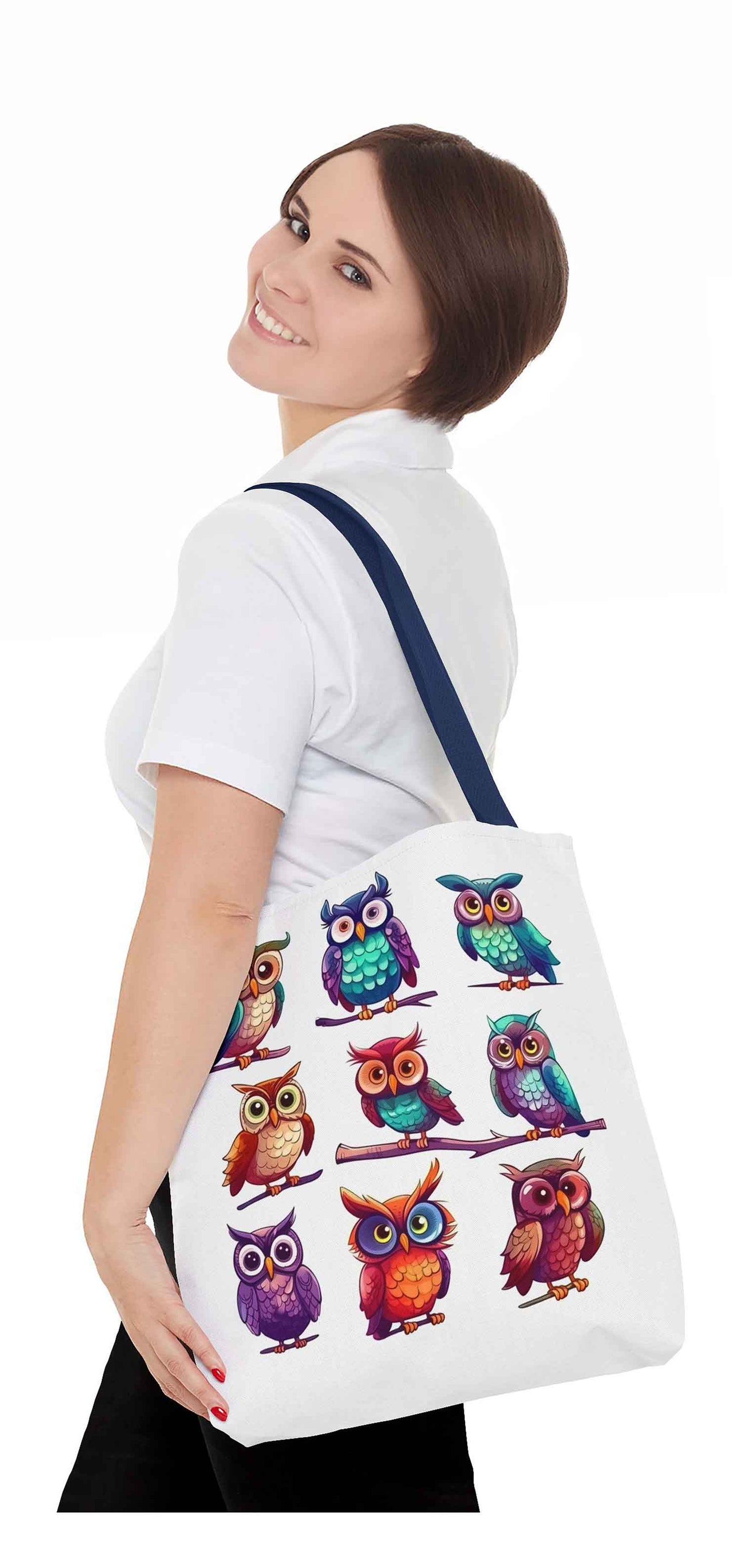 Feather Fiesta Owl Tote Bag