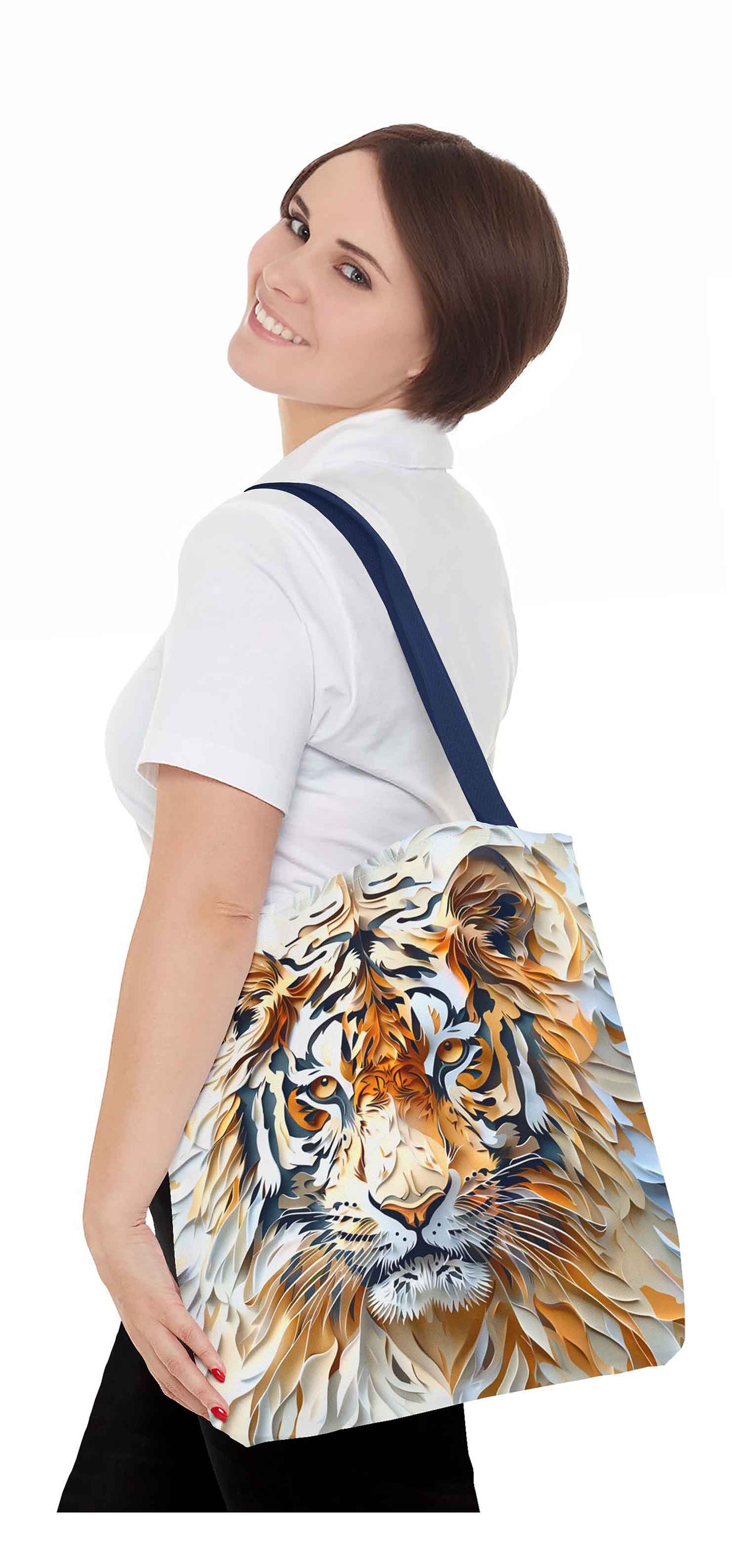 Intricate Tiger Art Tote Bag