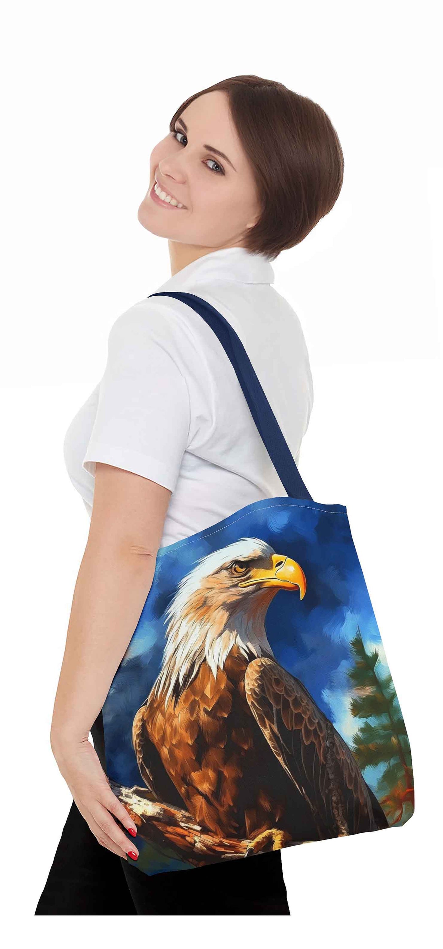 Surreal Stare Eagle Tote Bag