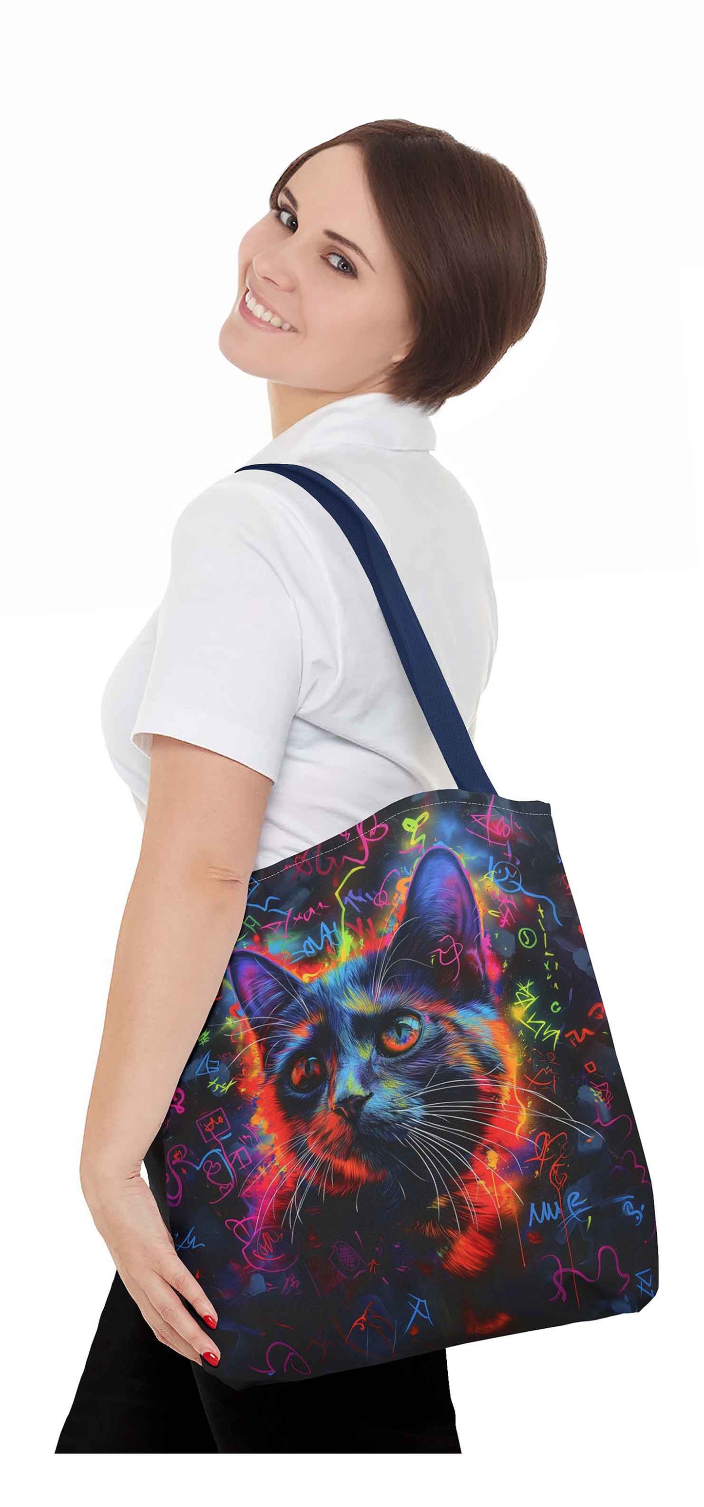 Cat Graffiti Tote Bag
