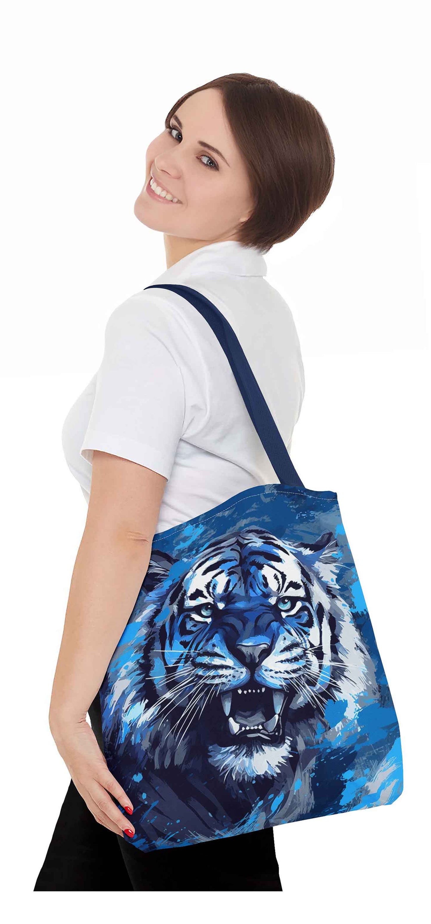 Blizzard Beast Tiger Tote Bag