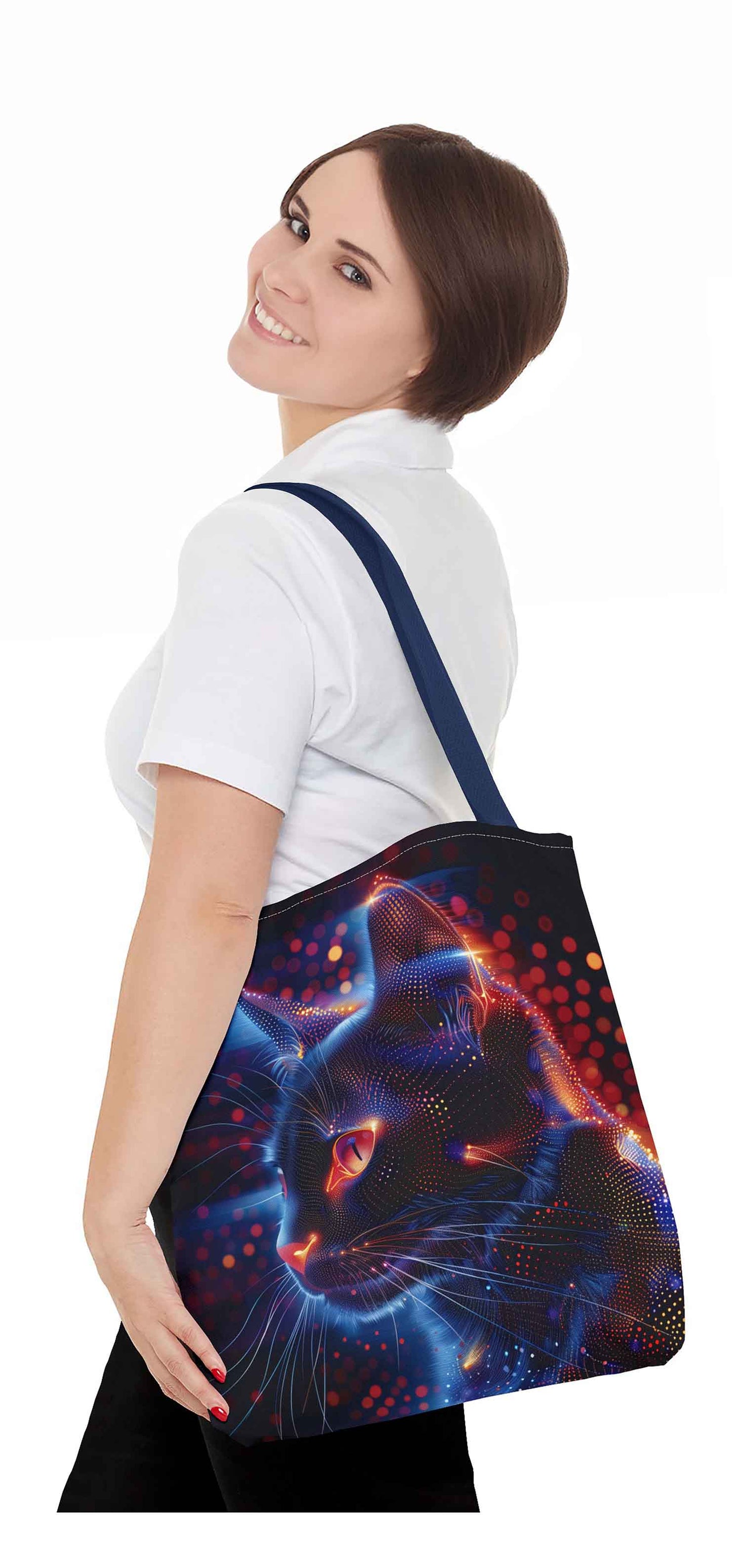Cyber Vision Cat Tote Bag