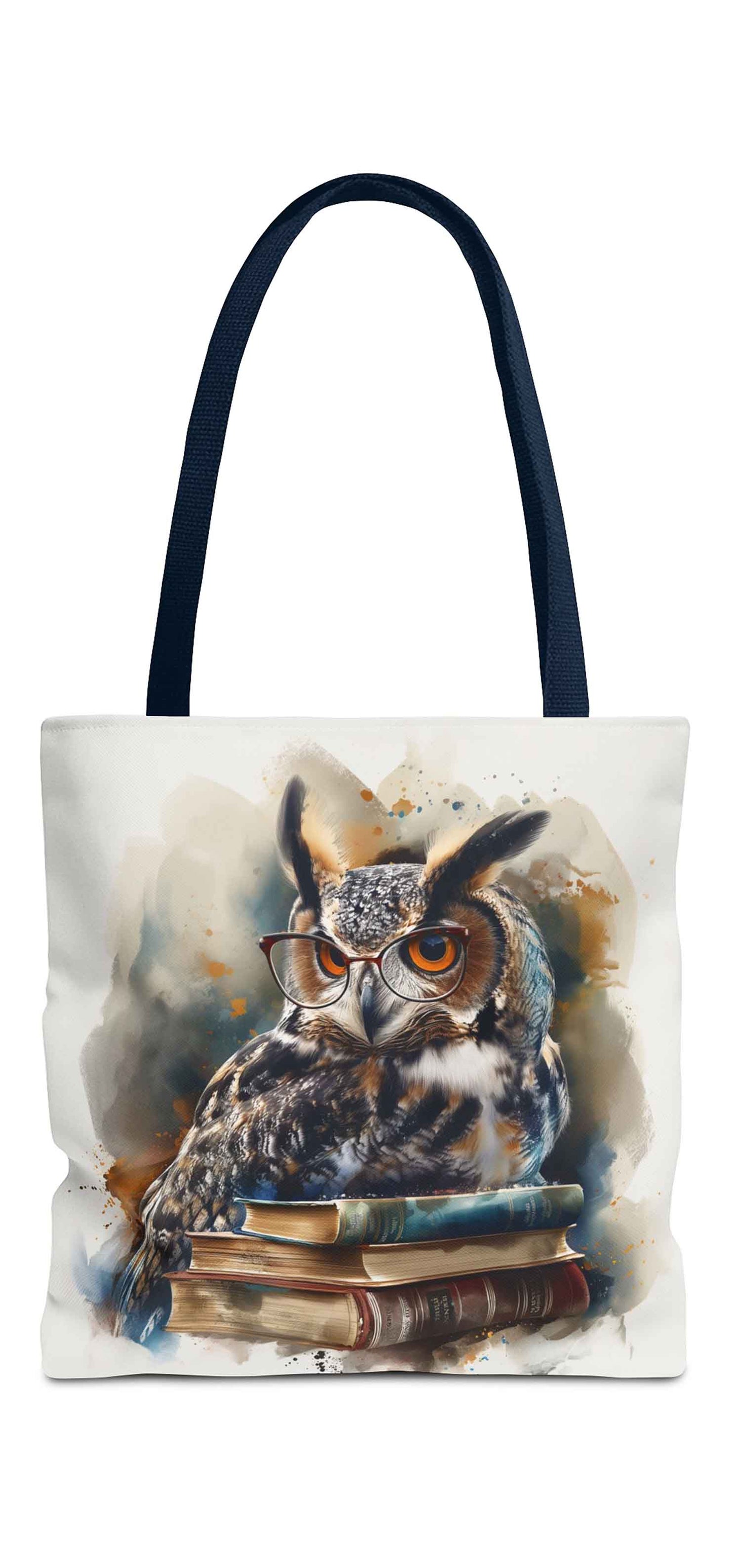 Wise Reader Owl Tote Bag