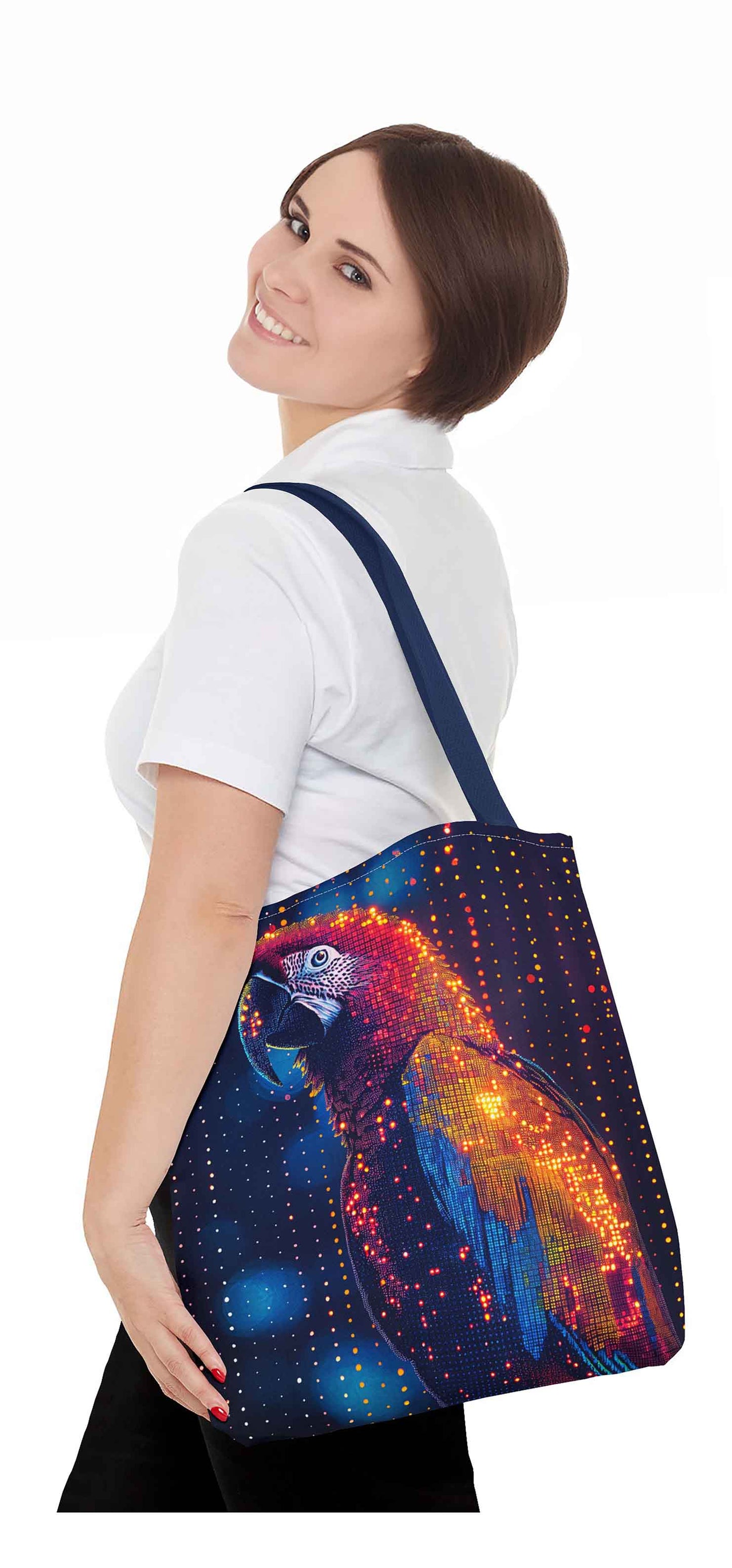 Shimmering Lights Parrot Tote bag