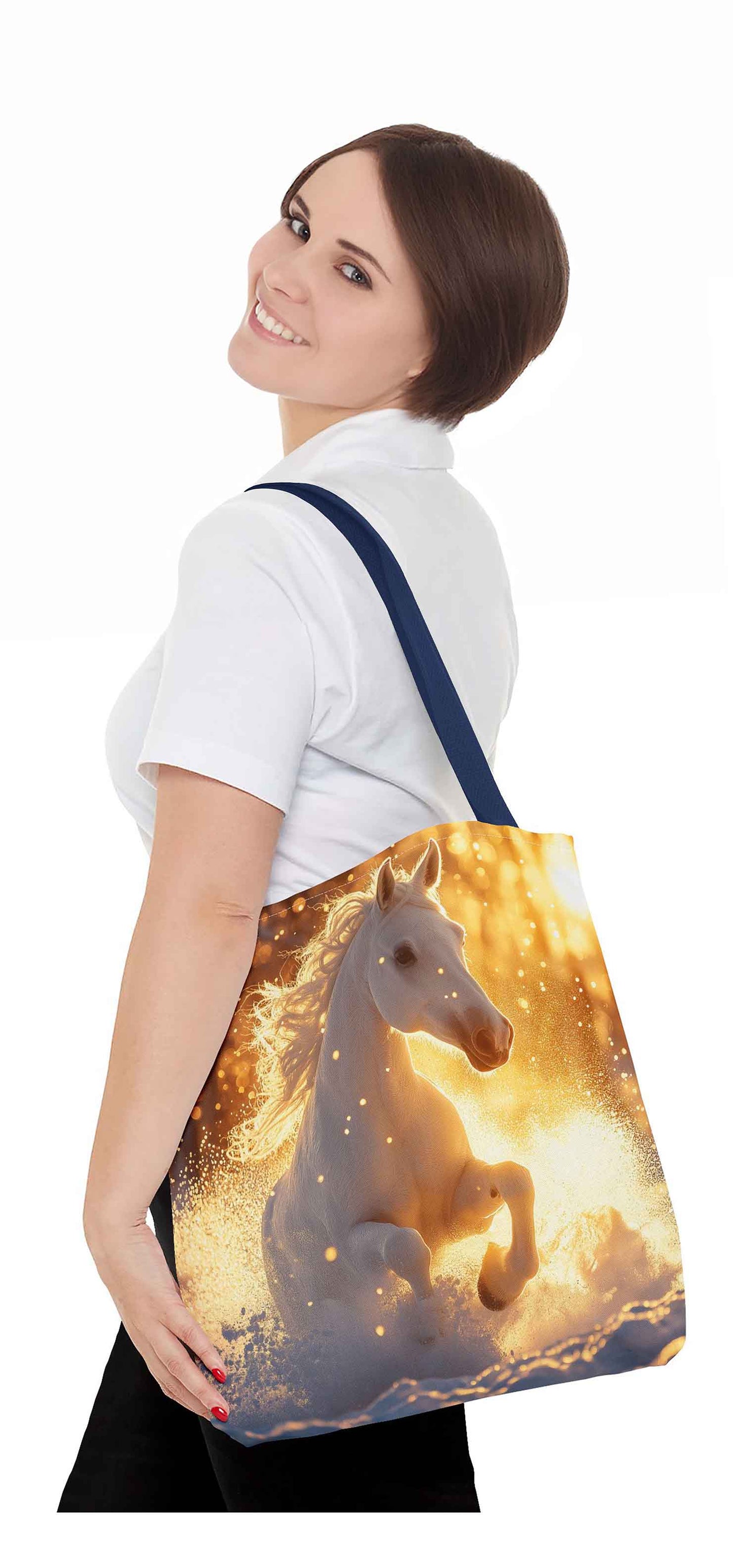 Golden Dawn Galloping Tote Bag