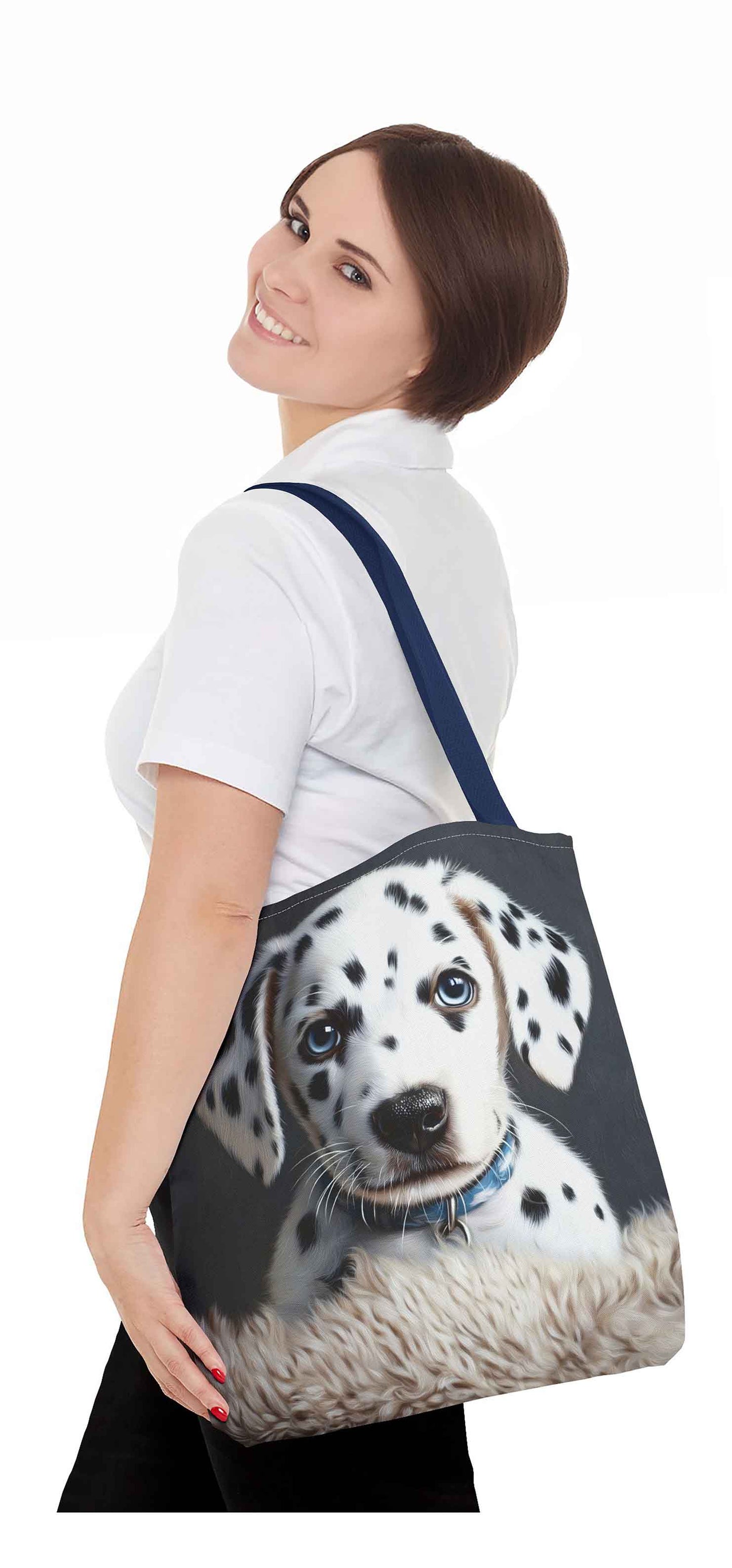 Puppy Eyes Dalmatian Tote Bag