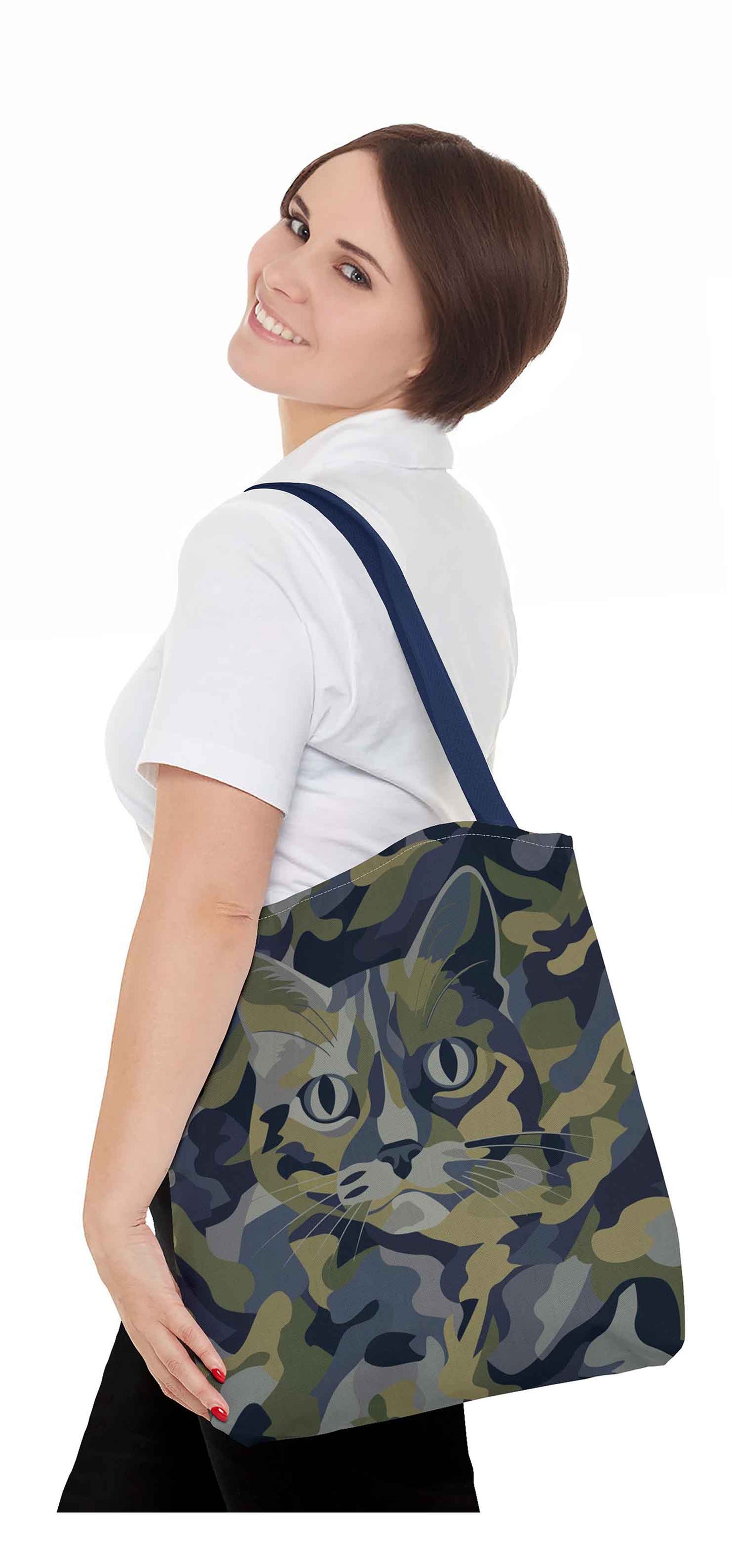 Military Cat Tote Bag